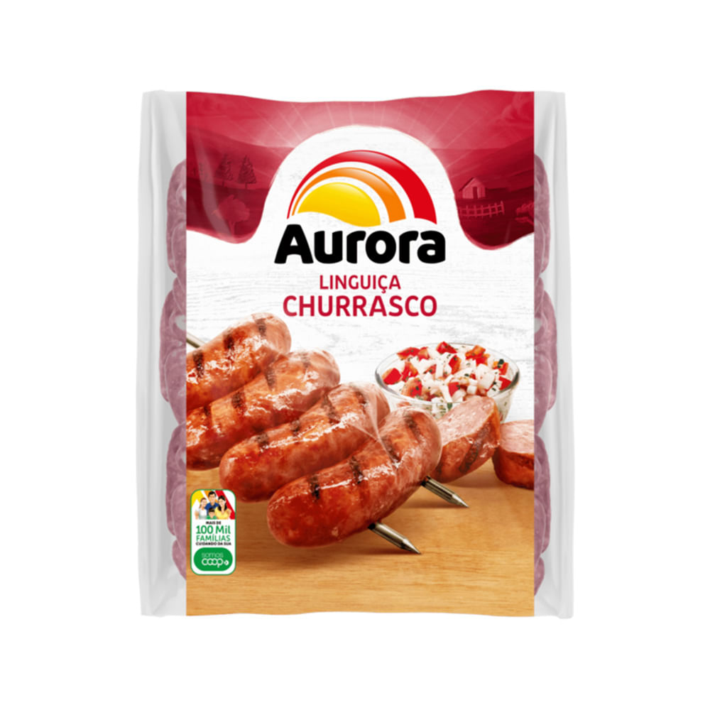 Linguica Aurora Churrasco Congelado Pacote 700g