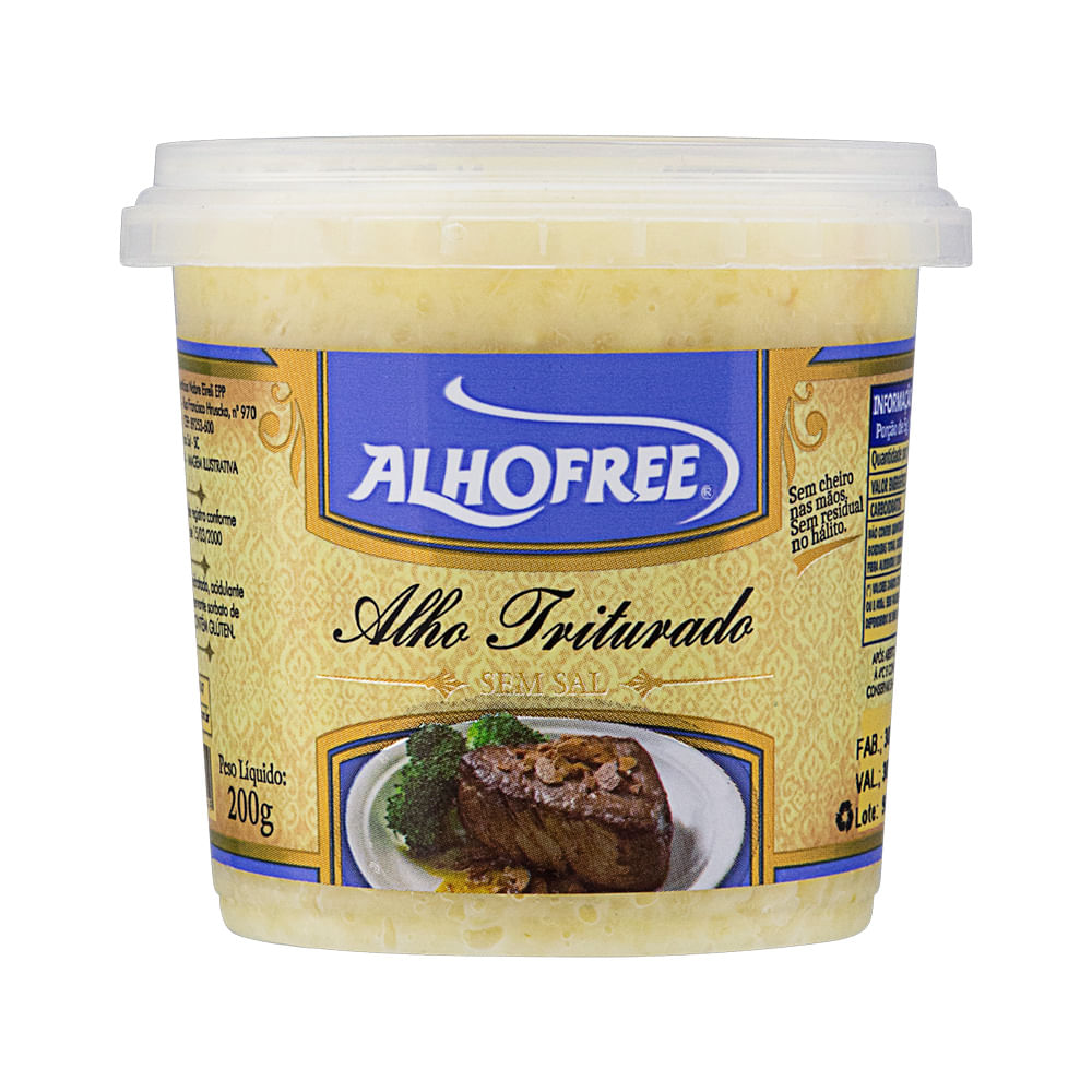Alho Triturado Alhofree Pote 200g
