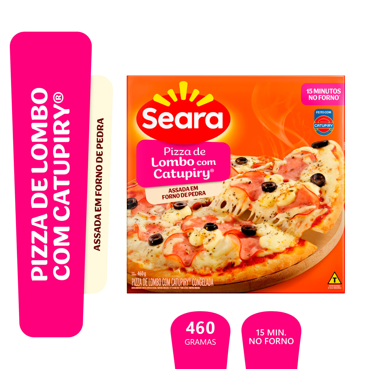 Pizza Lombo com Catupiry Seara Caixa 460g