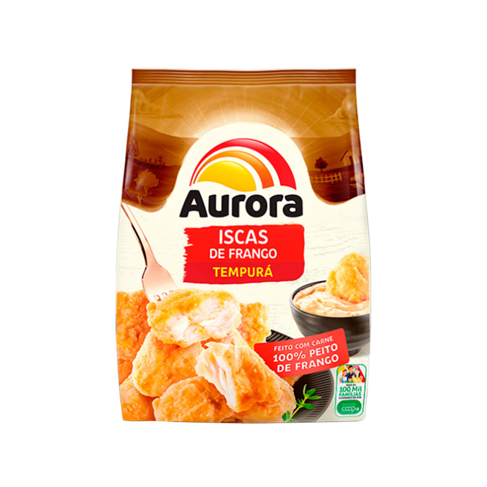 Iscas De Frango Aurora Tempoura Pacote 275g