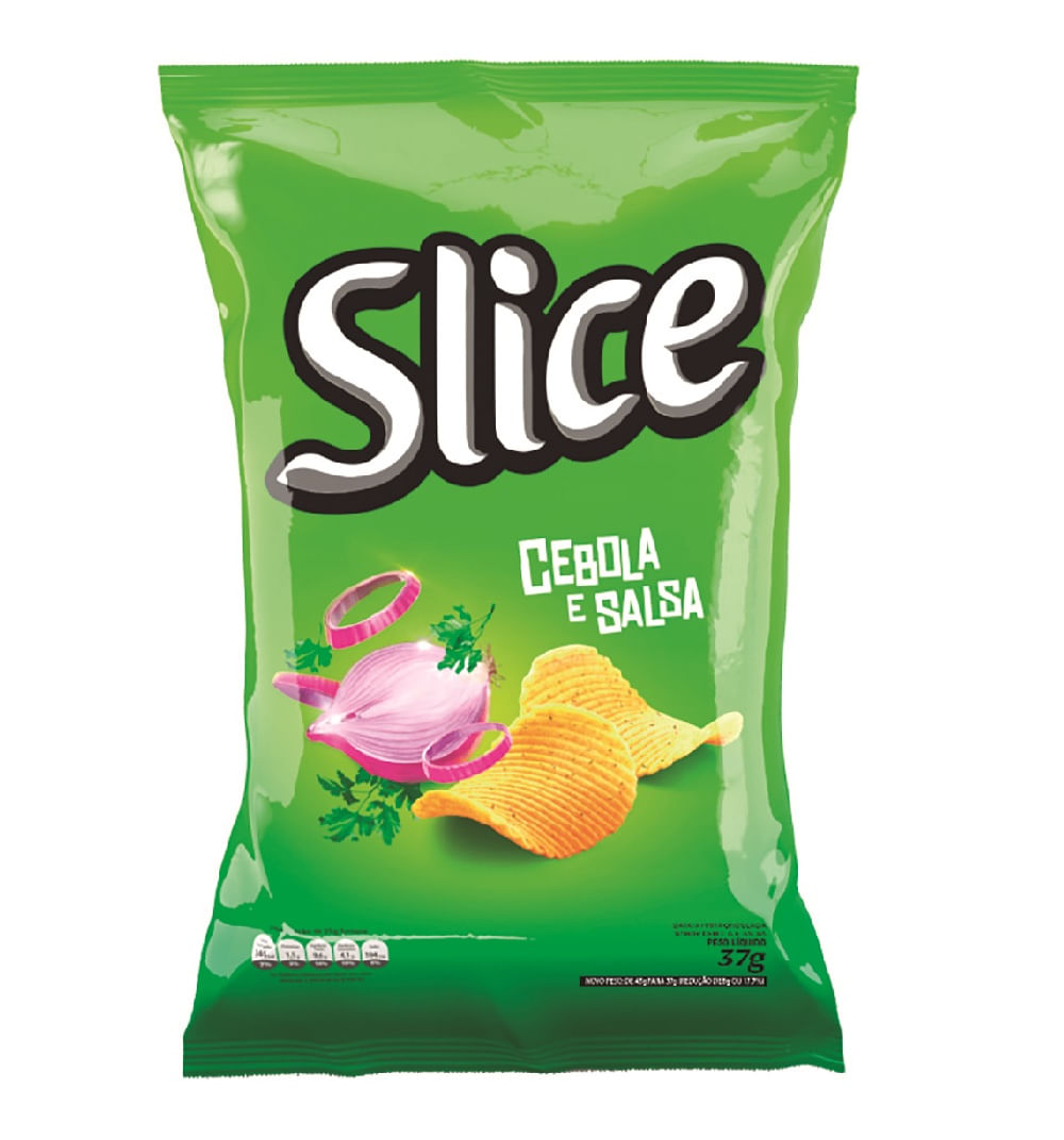 Batata Frita Ondulada Cebola e Salsa Slice Pacote 37g