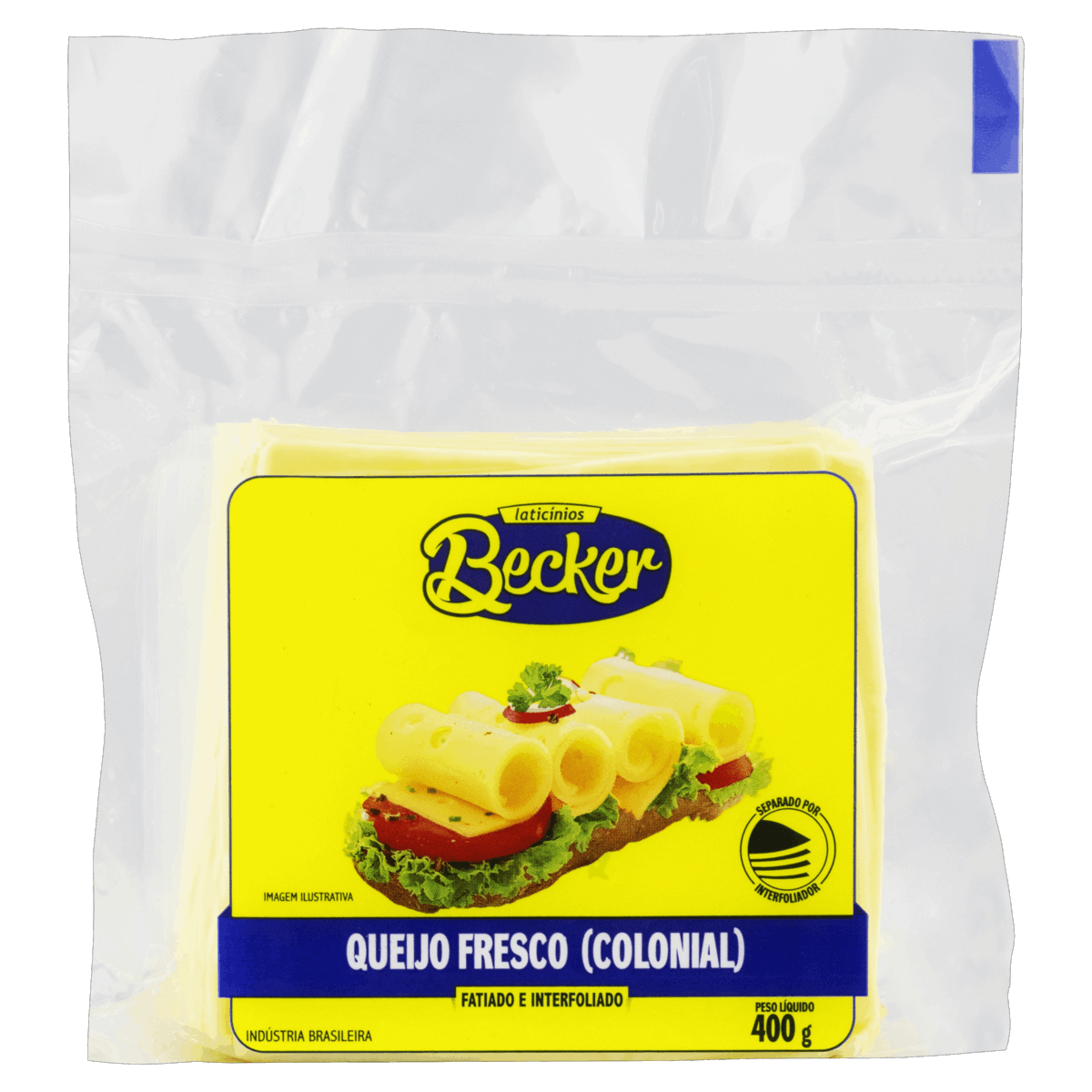Queijo Colonial Fatiado Becker 400g