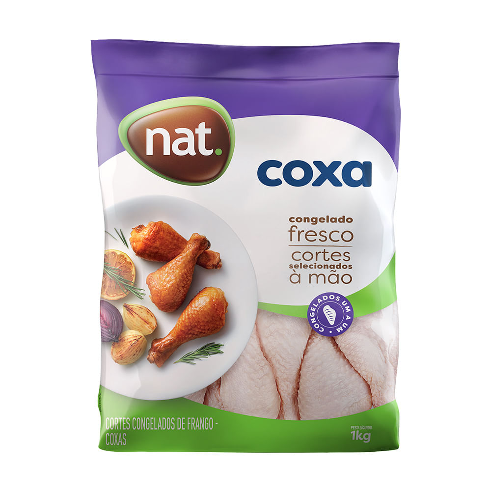 Coxa de Frango Congelada Nat 1kg