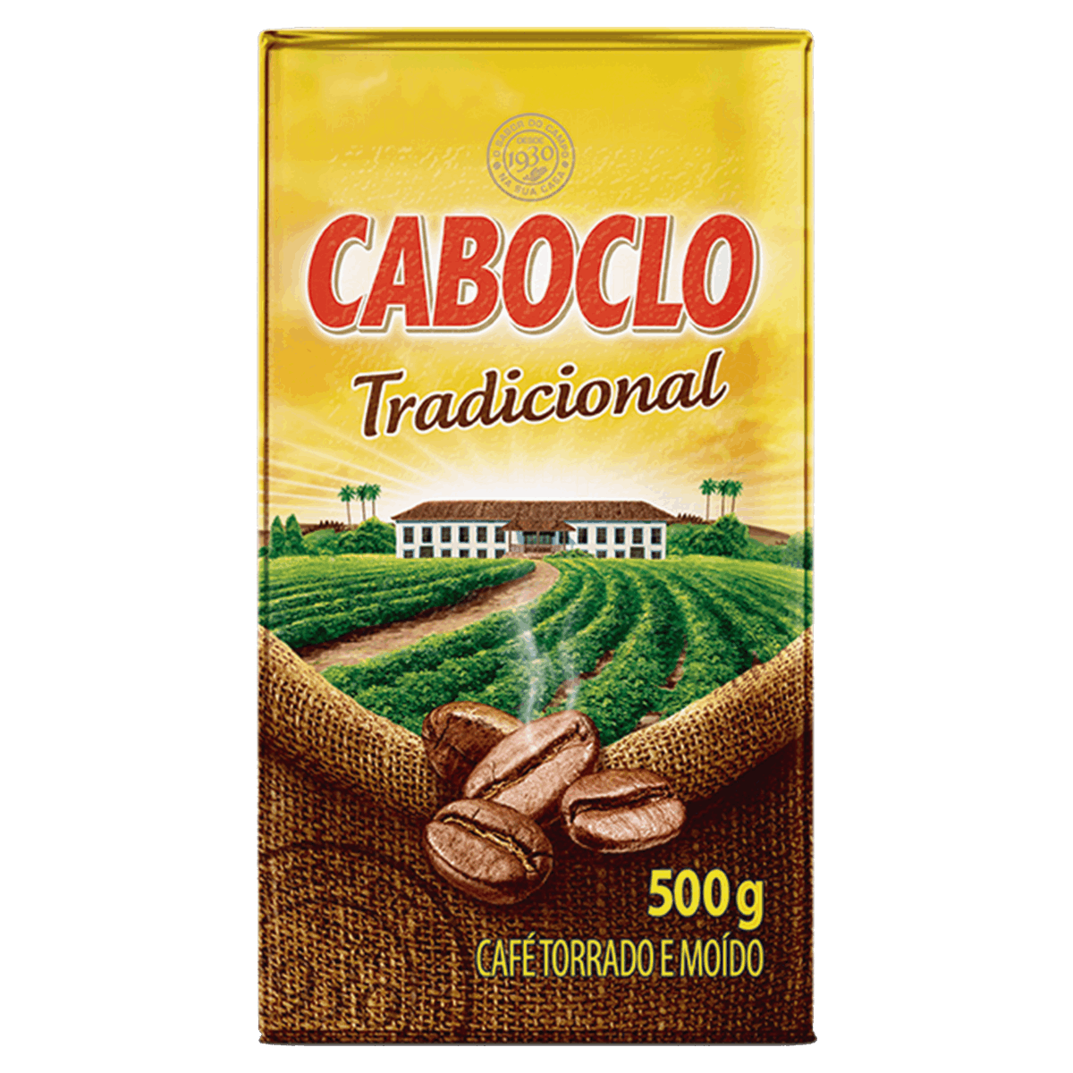 Café Torrado e Moído a Vácuo Tradicional Caboclo Pacote 500g