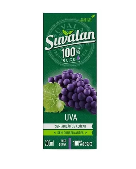 Suco Uva Suvalan Caixa 200ml