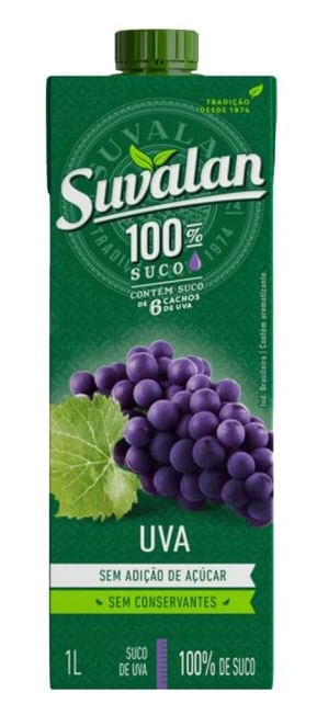 Suco Uva Suvalan Caixa 1l