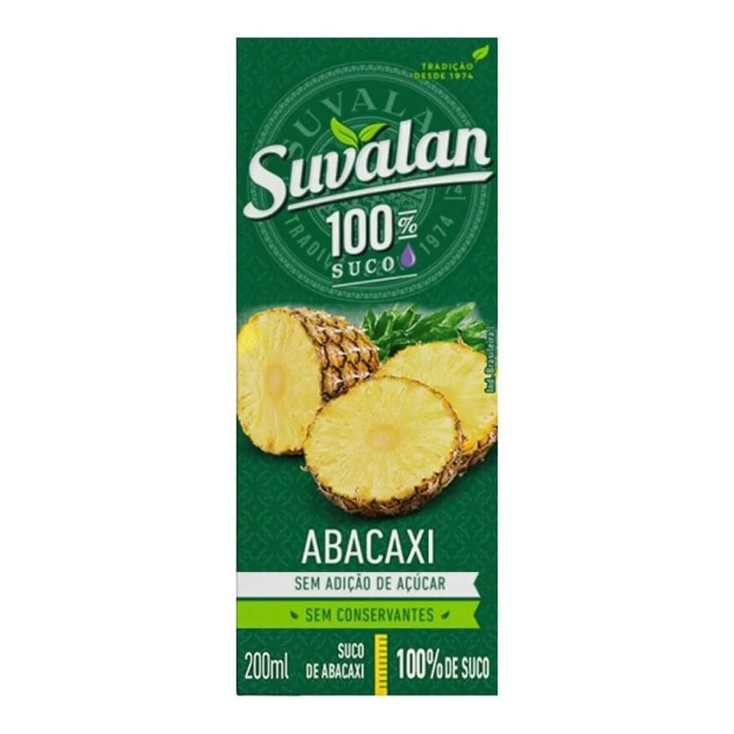 Suco Abacaxi Suvalan Caixa 200ml