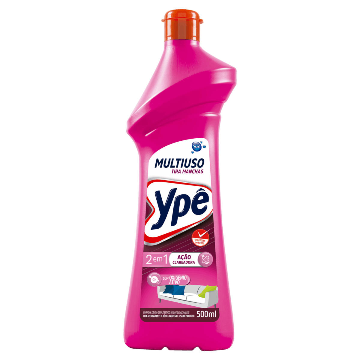 Limpador Multiuso Branqueador Tira-Manchas com Alcool Ypê Squeeze 500ml