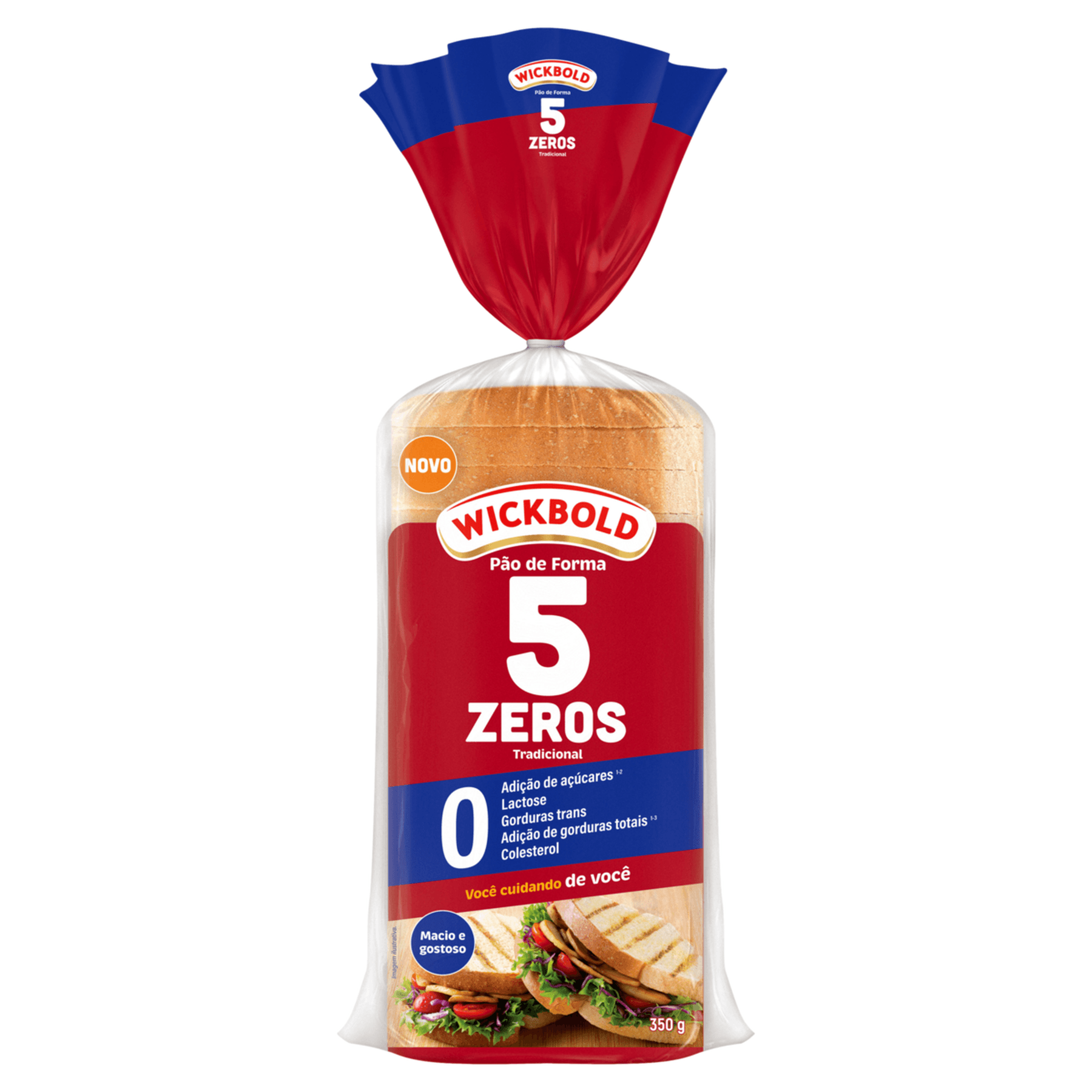 Pão de Forma Wickbold 5 zeros Tradiciona Pacote 350g