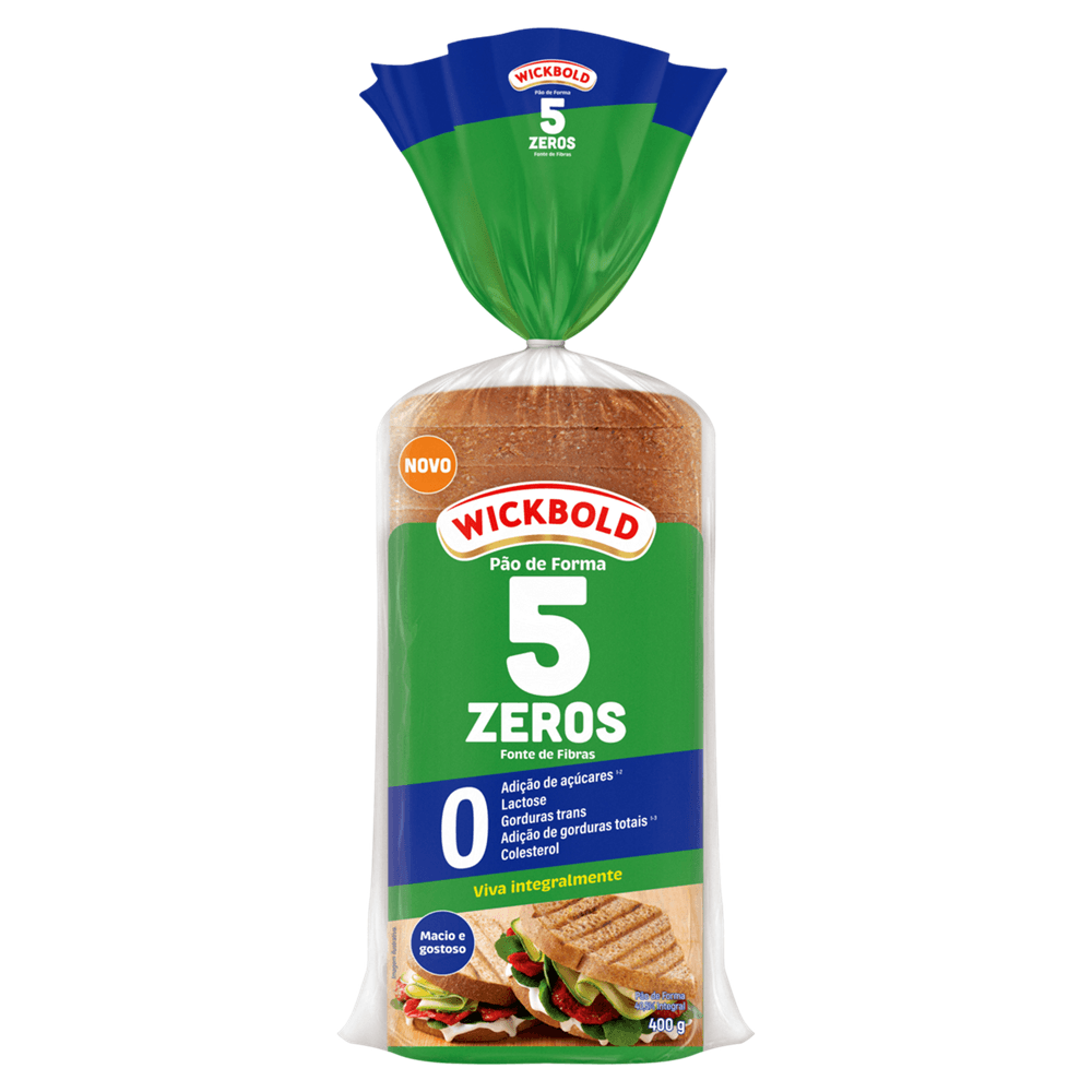 Pao Forma Wick Integral 5 Zeros Pacote 400g
