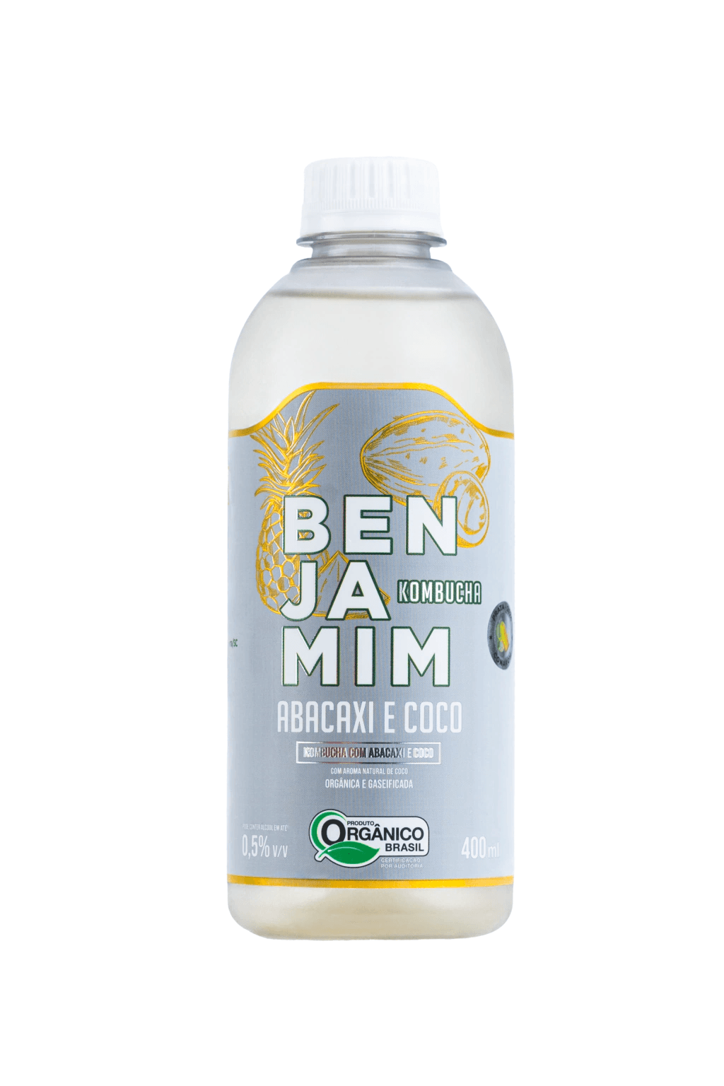 Kombucha de Abacaxi e Coco Benjamim GF 400ml