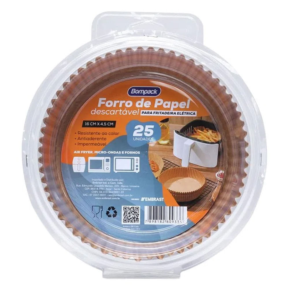 Forro de Papel Bompack Descartável Cartela 25 Unidades