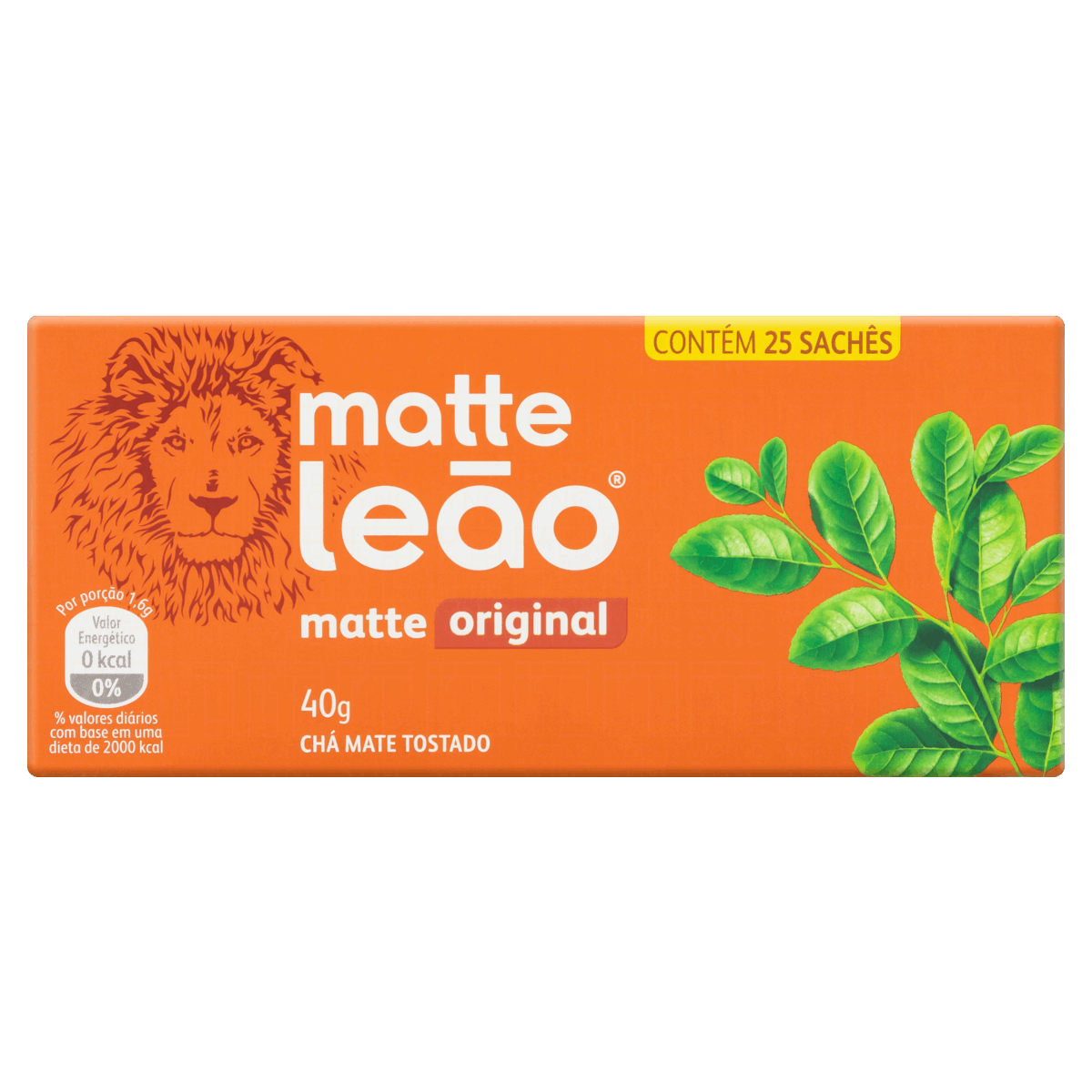 Chá Mate Original Matte Leão Caixa 40g 25 Unidades