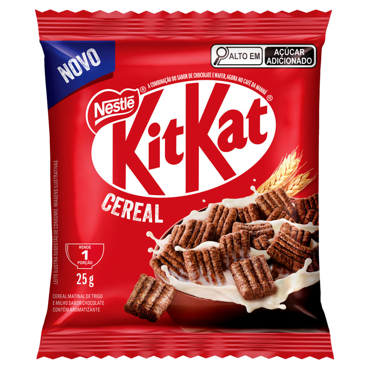 Cereal Matinal Chocolate Kitkat Pacote 25g
