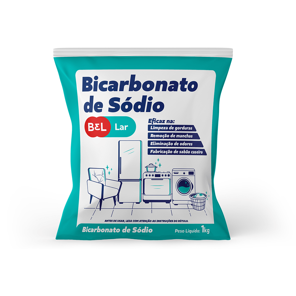 Bicarbonato de Sódio para Limpeza Bel Lar Pacote 1kg