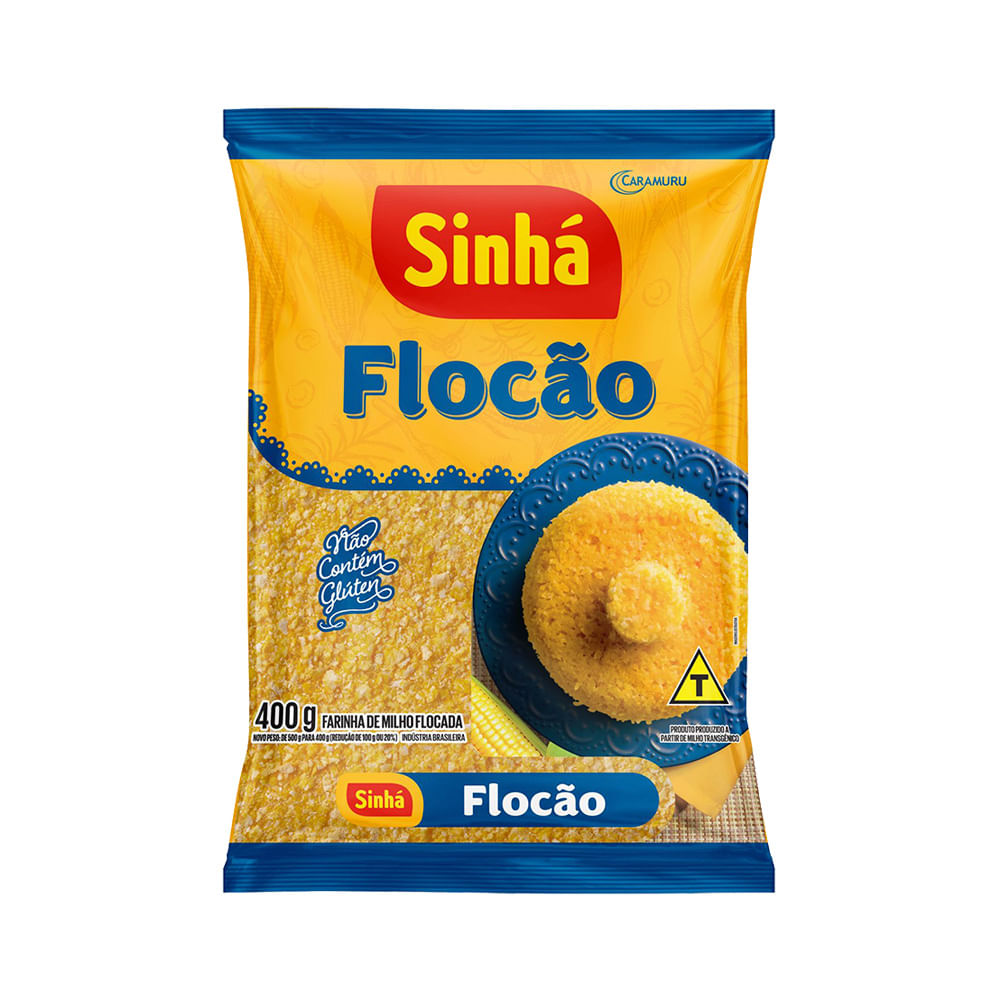 Farinha de Milho Flocão Sinhá Pacote 400g