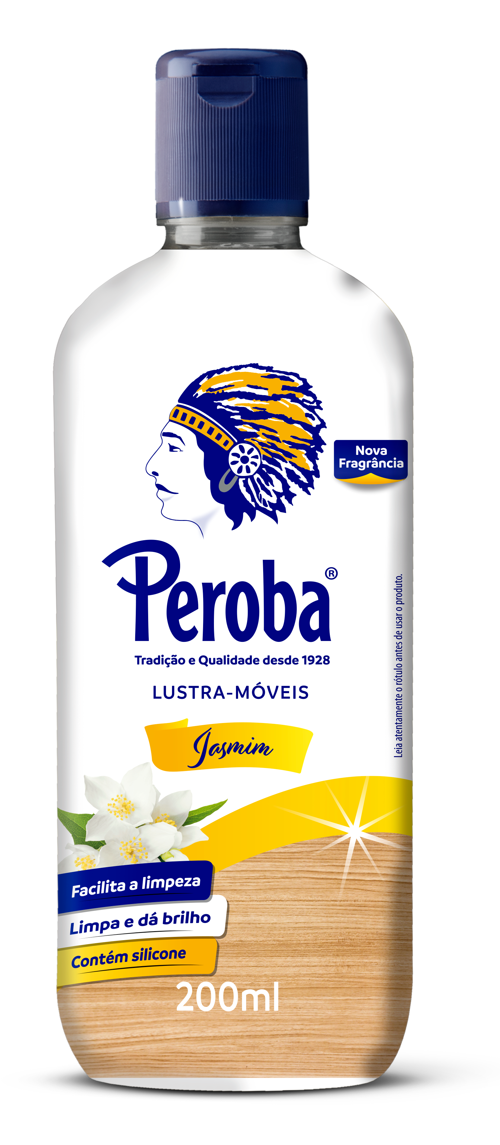 Lustra Moveis de Jasmim Peroba Frasco 200ml