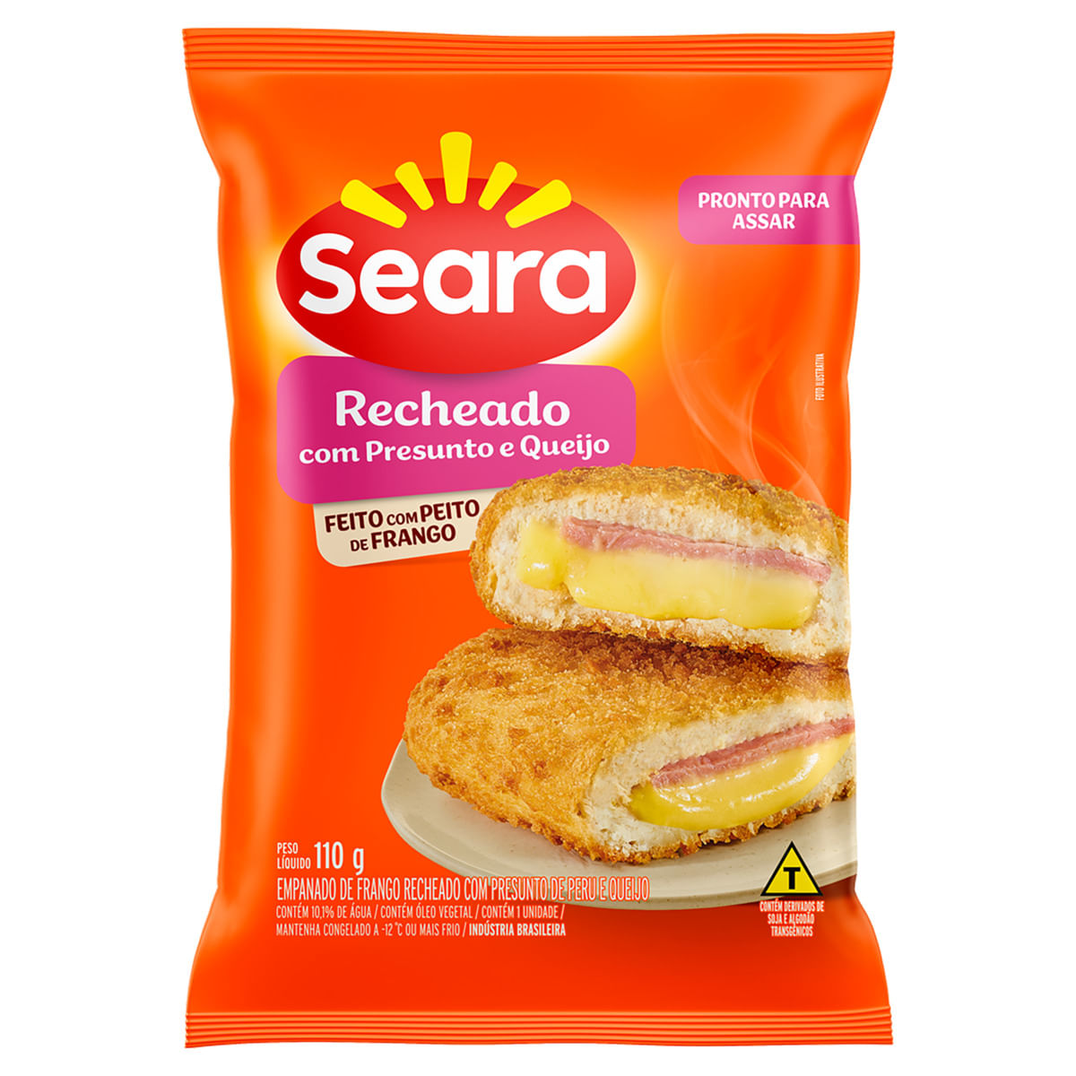 Empanado de Frango Seara Recheio Presunto/Queijo Pacote 110g