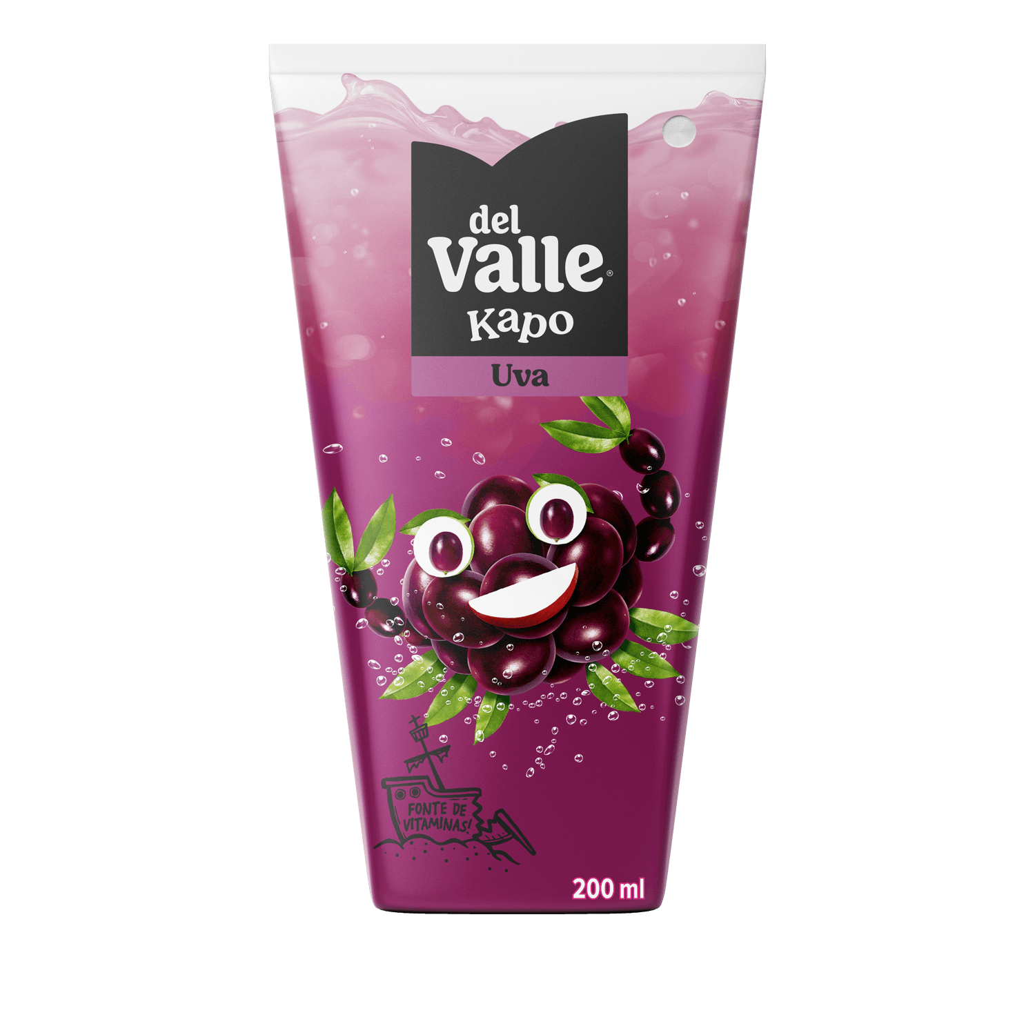 Refresco Adoçado Uva Del Valle Kapo Caixa 200ml