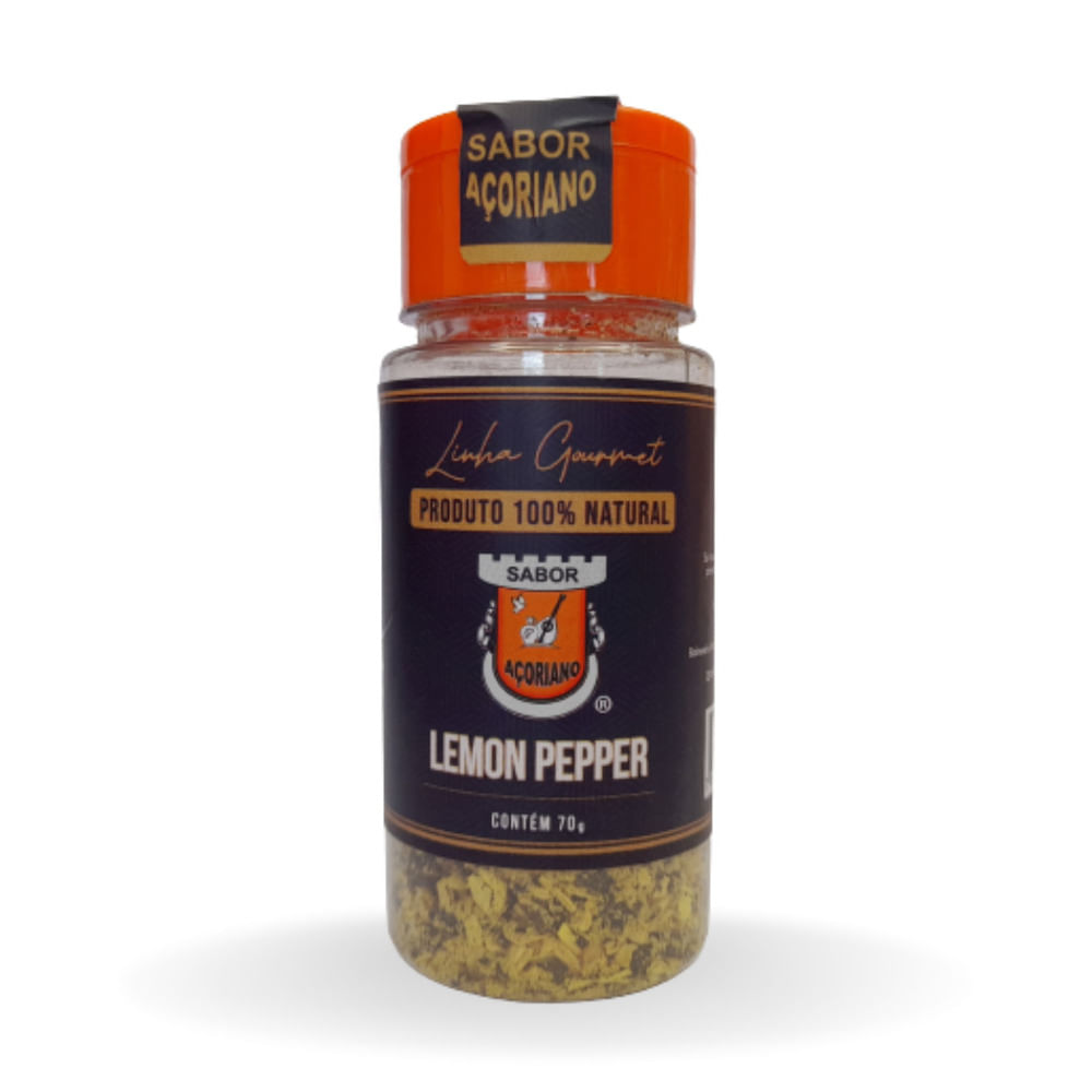 Tempero Sabor Açoriano Lemon Pepper Frasco 50g