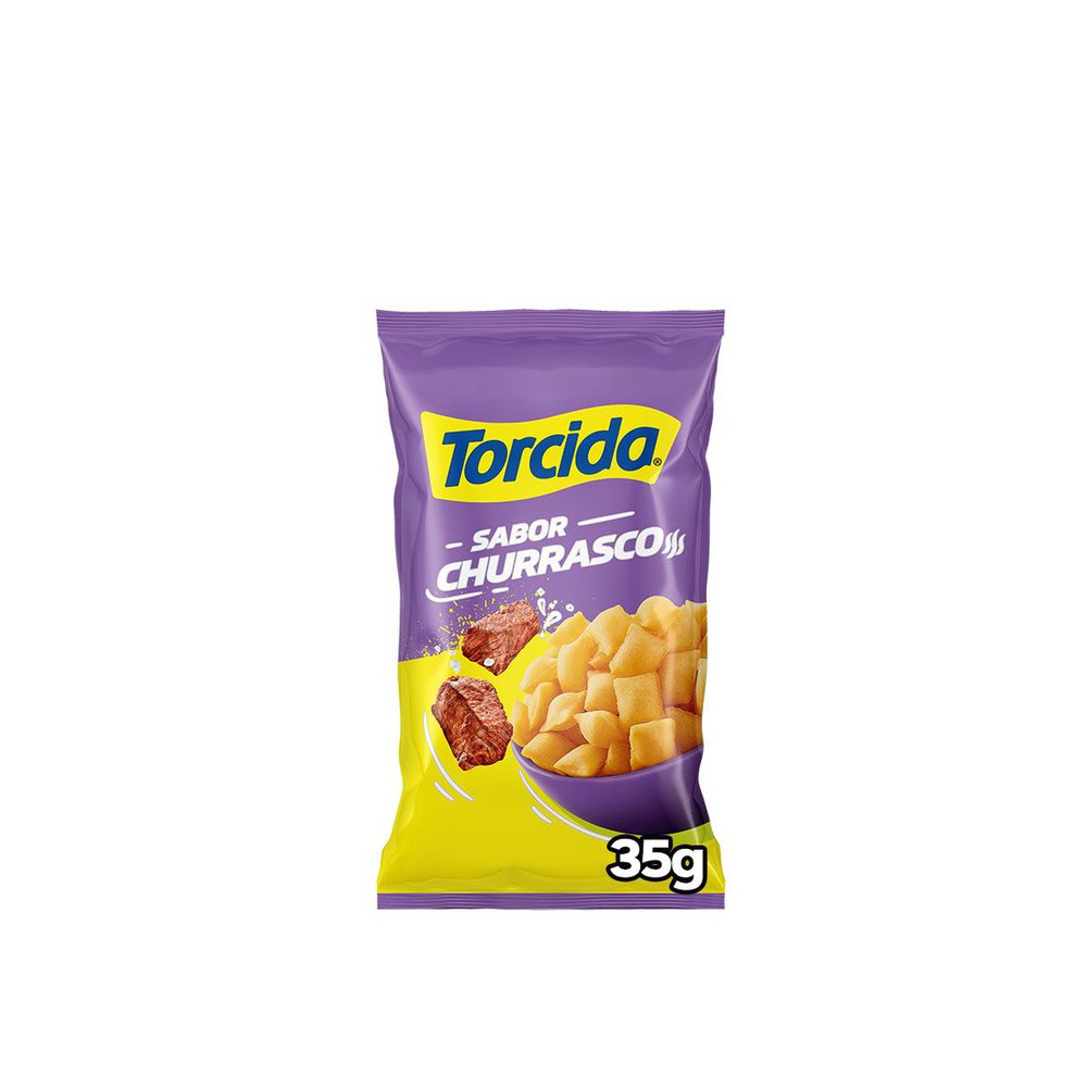 Salgadinho de Trigo Churrasco Torcida Pacote 35g