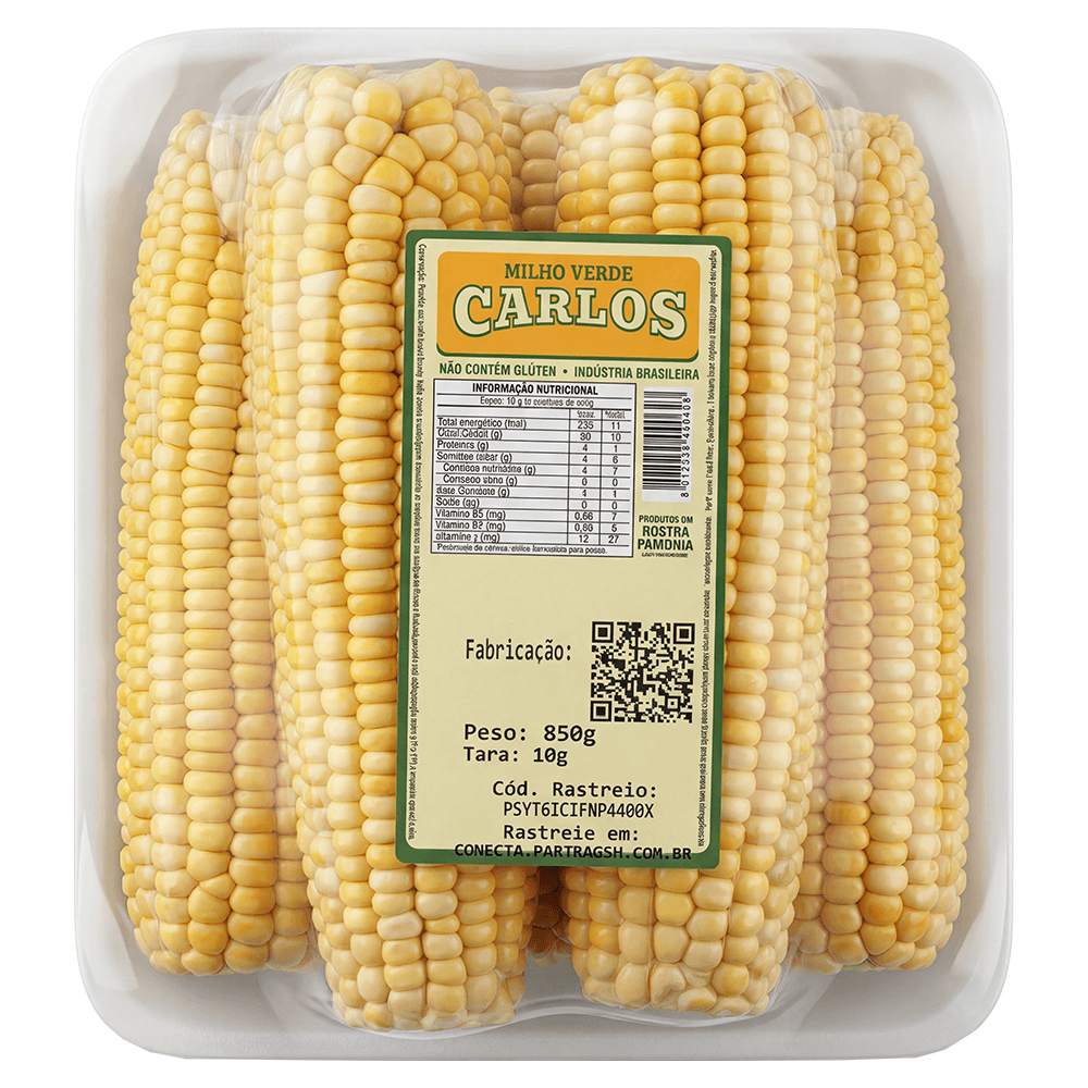 Milho Verde Carlos Bandeja 850g