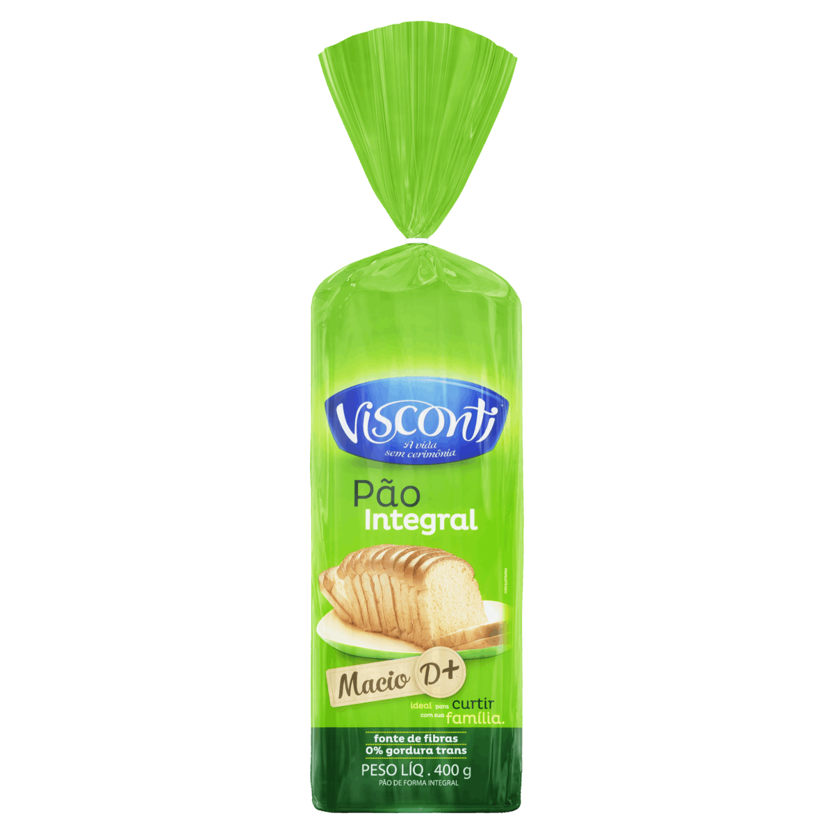 Pão de Forma Integral Visconti Pacote 400g