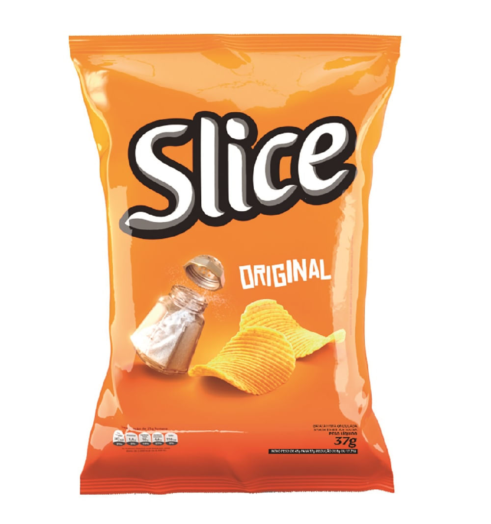 Batata Frita Ondulada Original Slice Pacote 37g