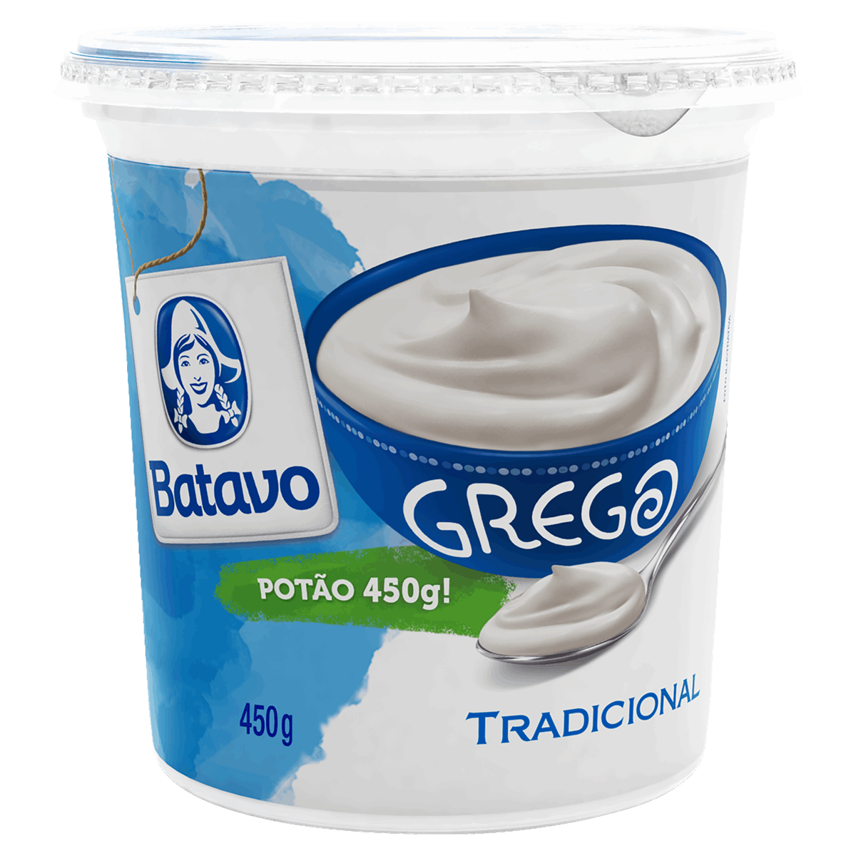 Iogurte Grego Tradicional Batavo Pote 450g