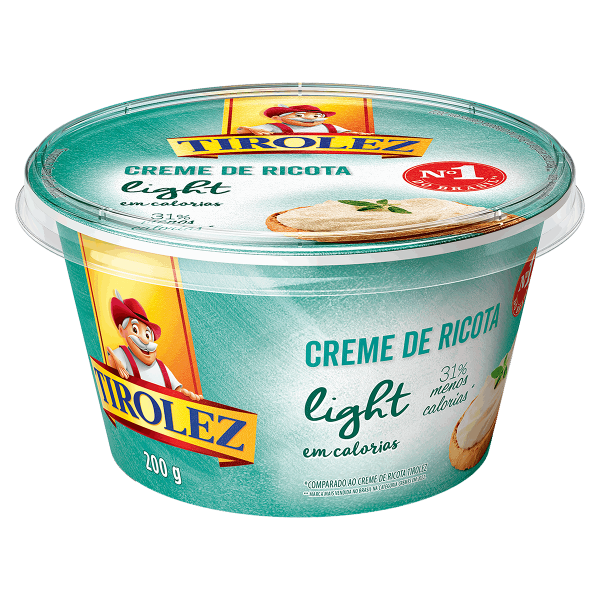 Creme de Queijo Ricota Light Tirolez Pote 200g