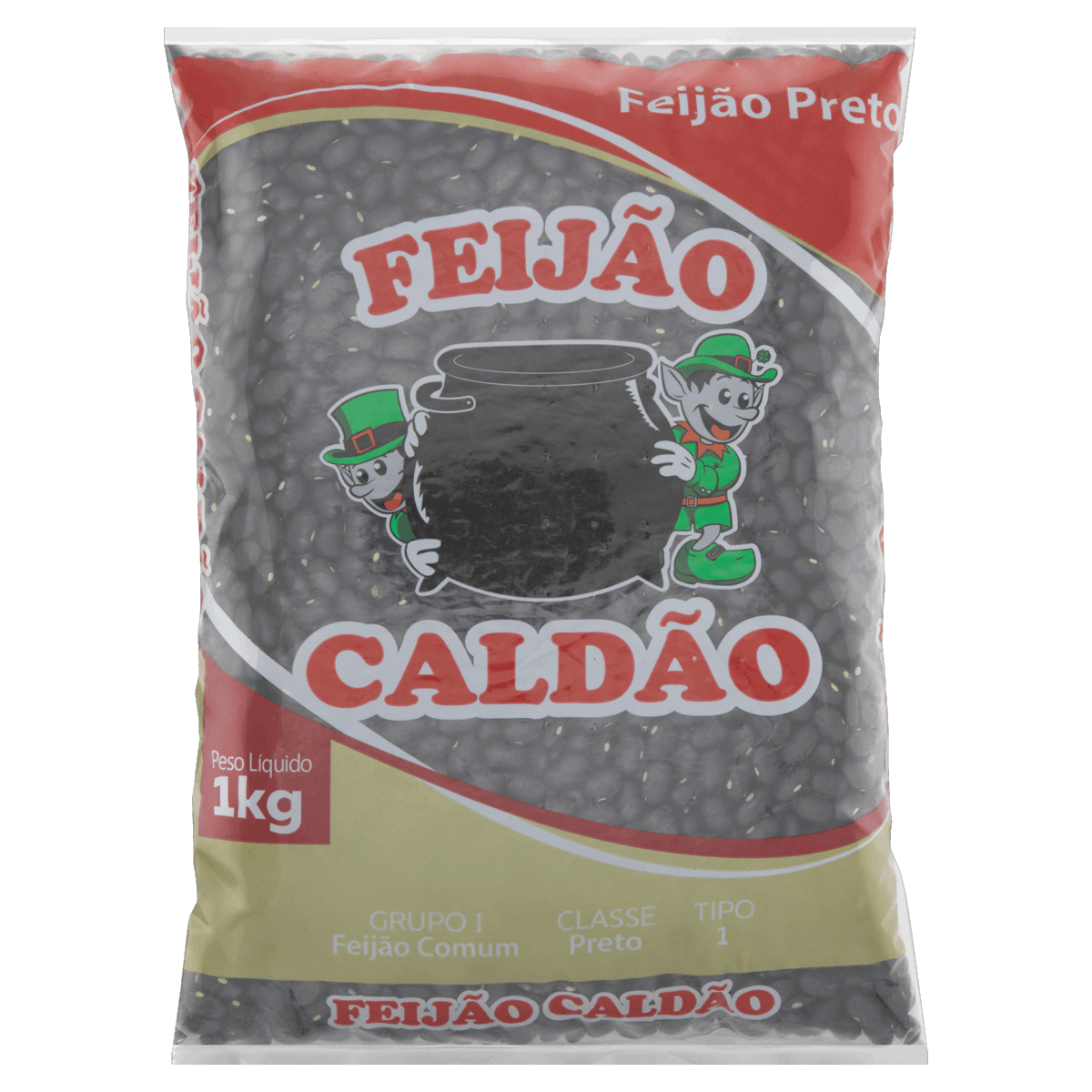 Feijão Preto Tipo 1 Caldão Pacote 1kg