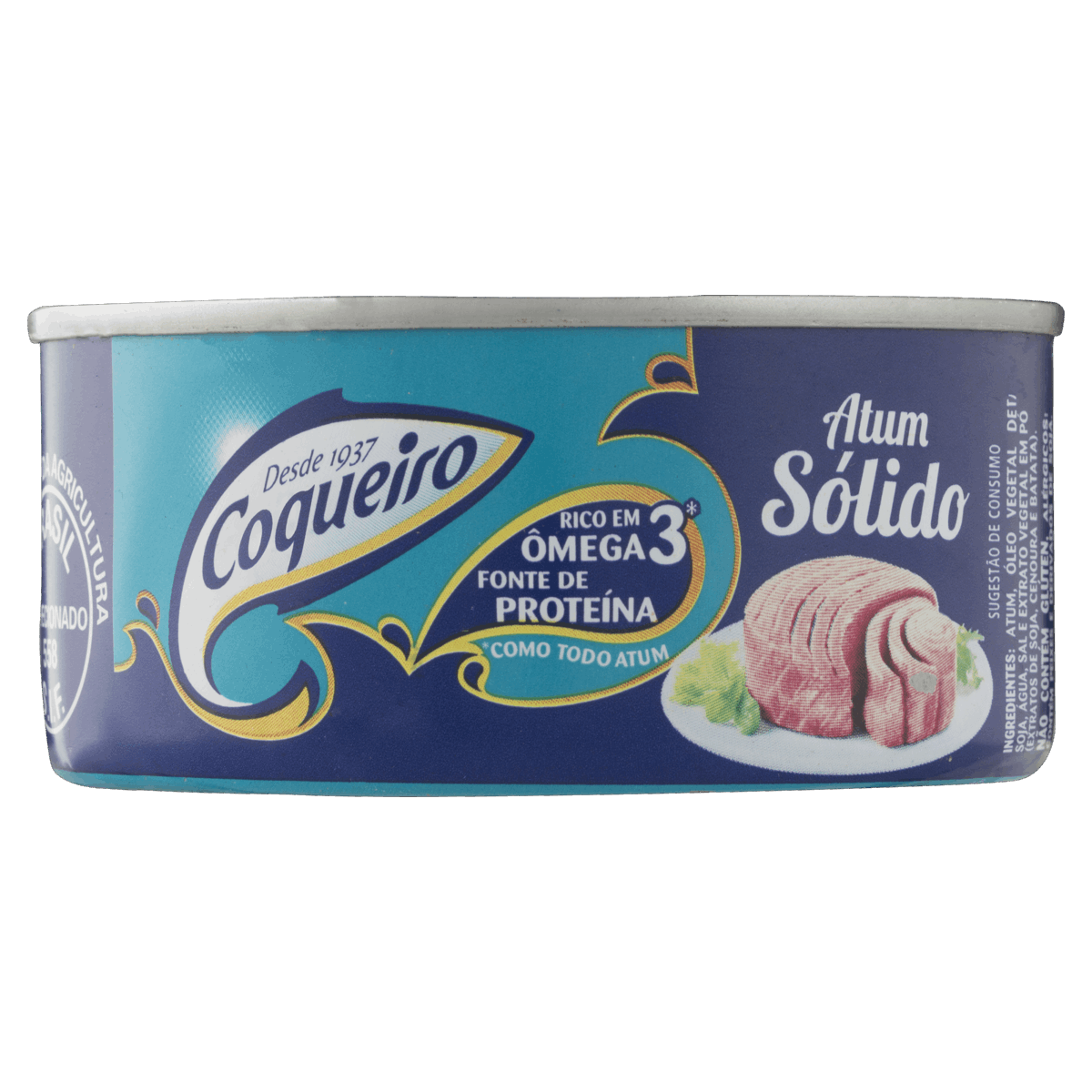 Atum Sólido em Óleo Coqueiro Lata 120g