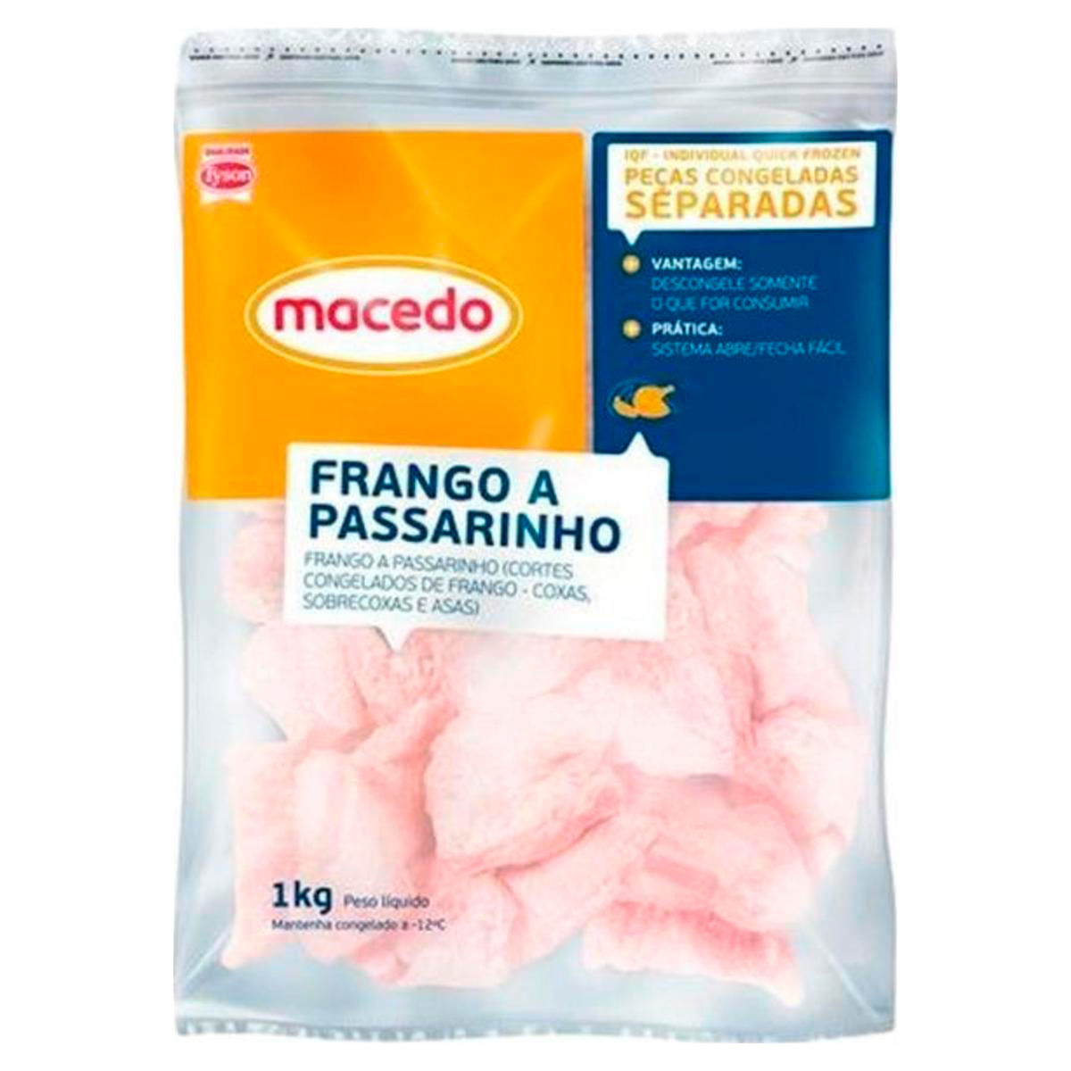 Frango a Passarinho Congelado Macedo 1kg