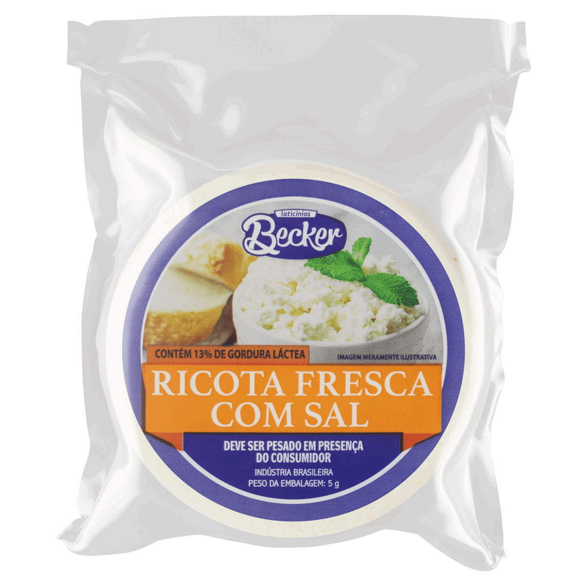 Ricota Fresca com Sal Becker Kg