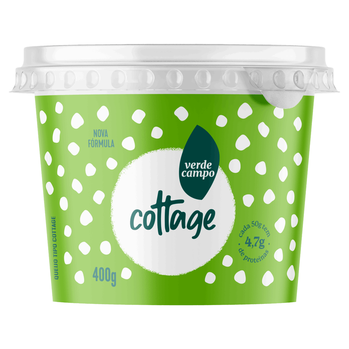 Queijo Cottage Verde Campo Pote 400g