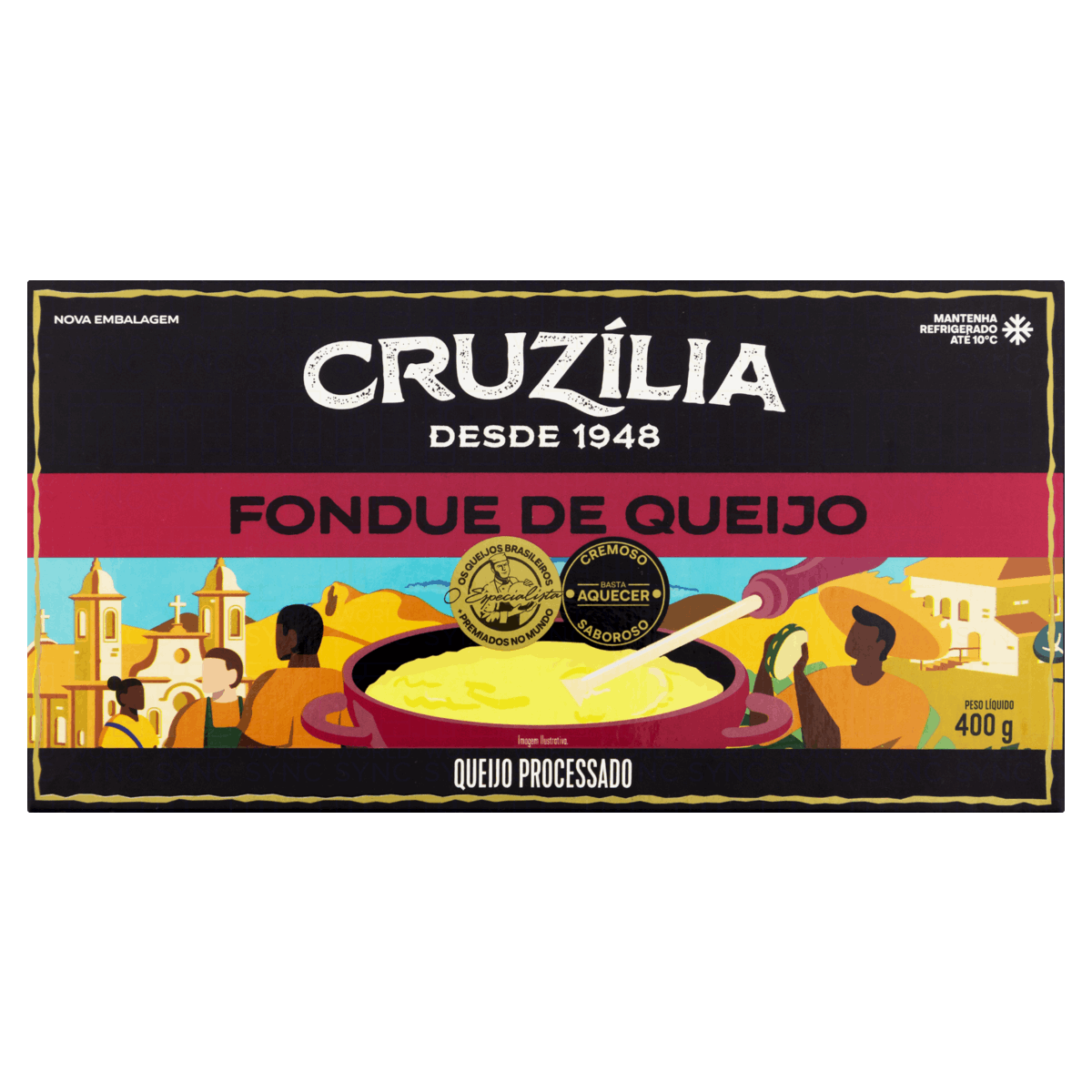 Fondue de Queijo Cruzília Caixa 400g