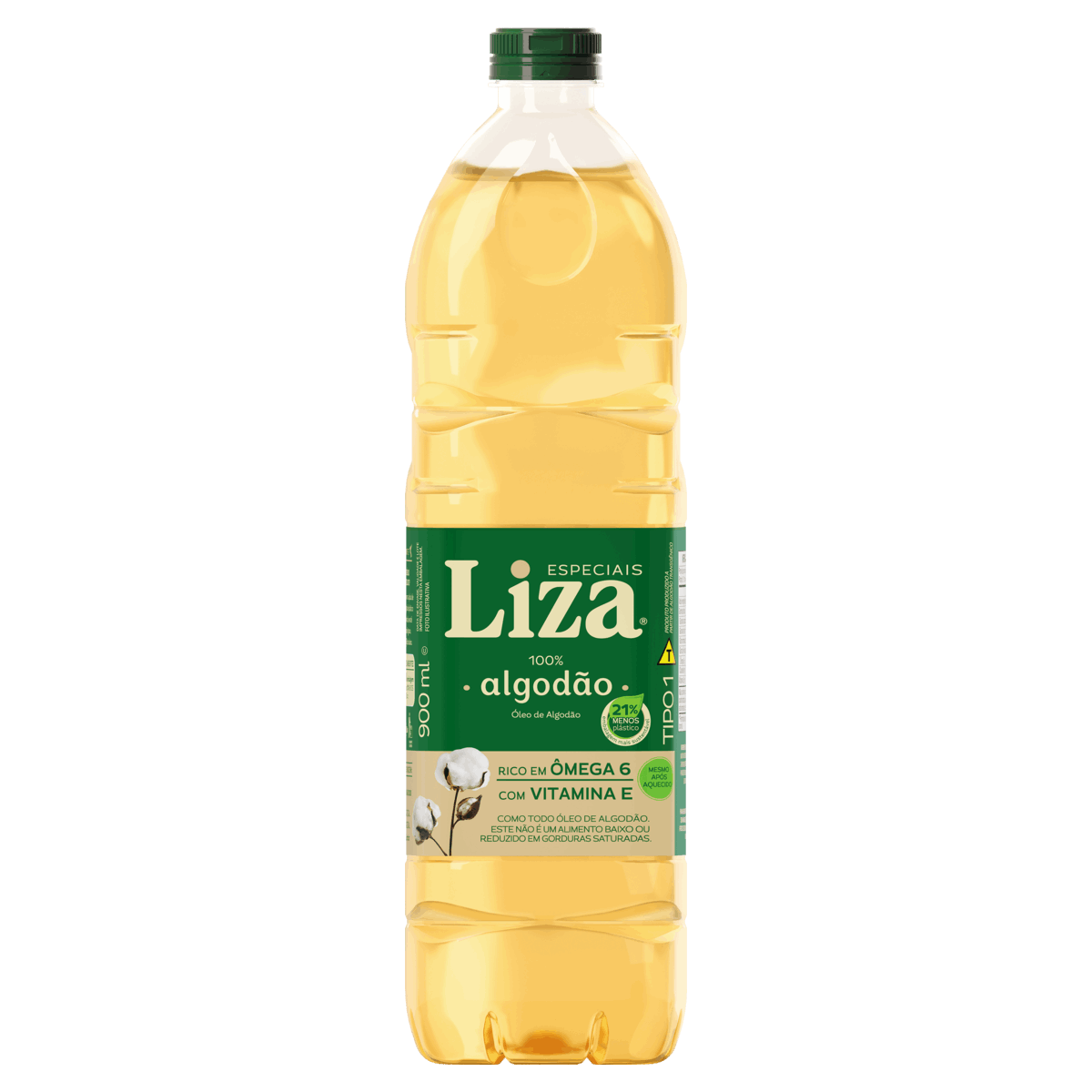 Óleo de Algodão Tipo 1 Liza Especiais Garrafa 900ml