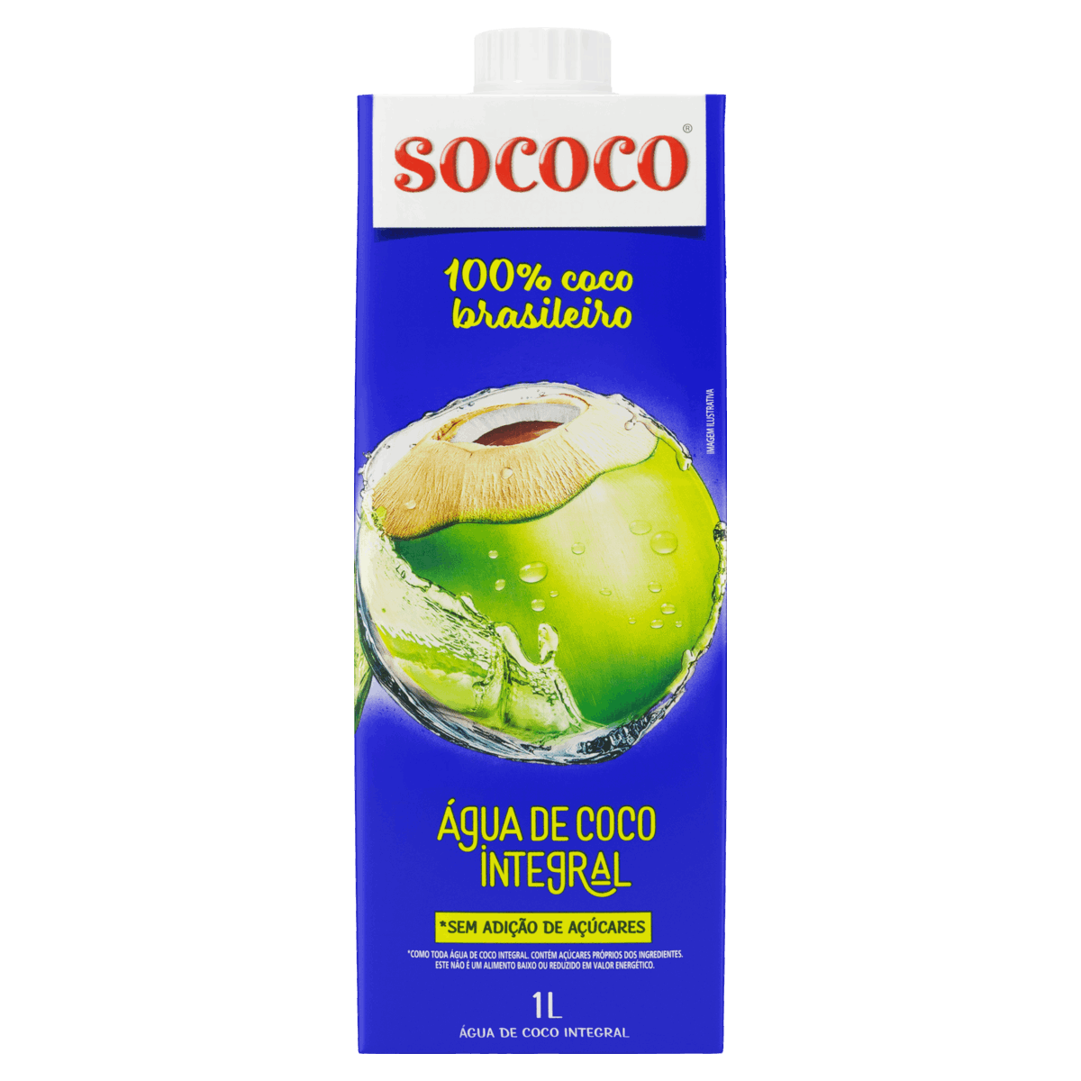 Água de Coco Integral Sococo Caixa 1l