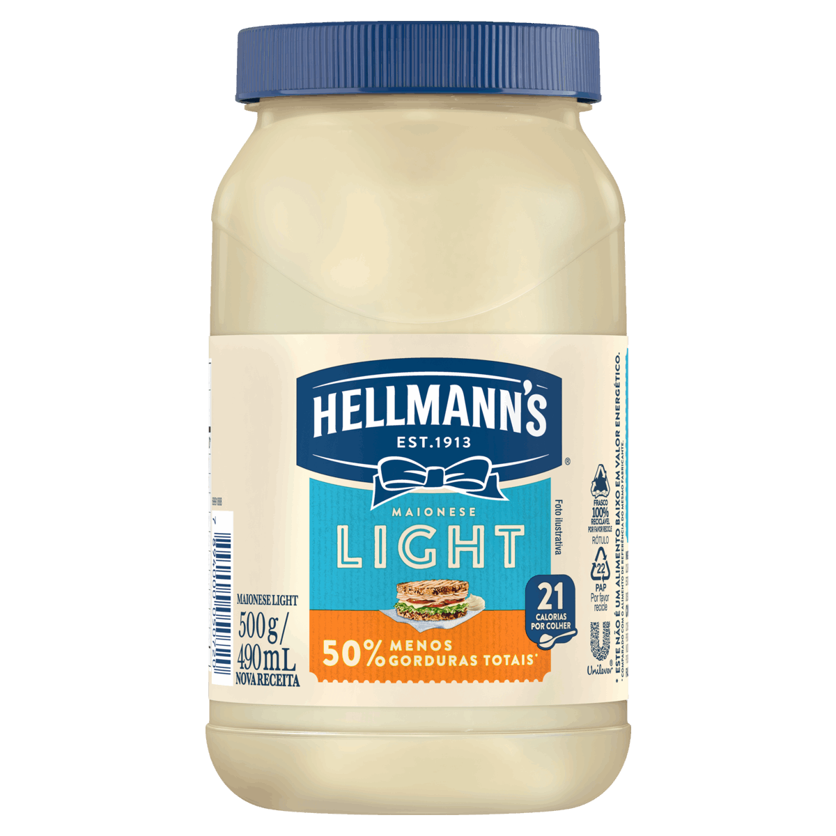 Maionese Light Hellmann´s Pote 500g