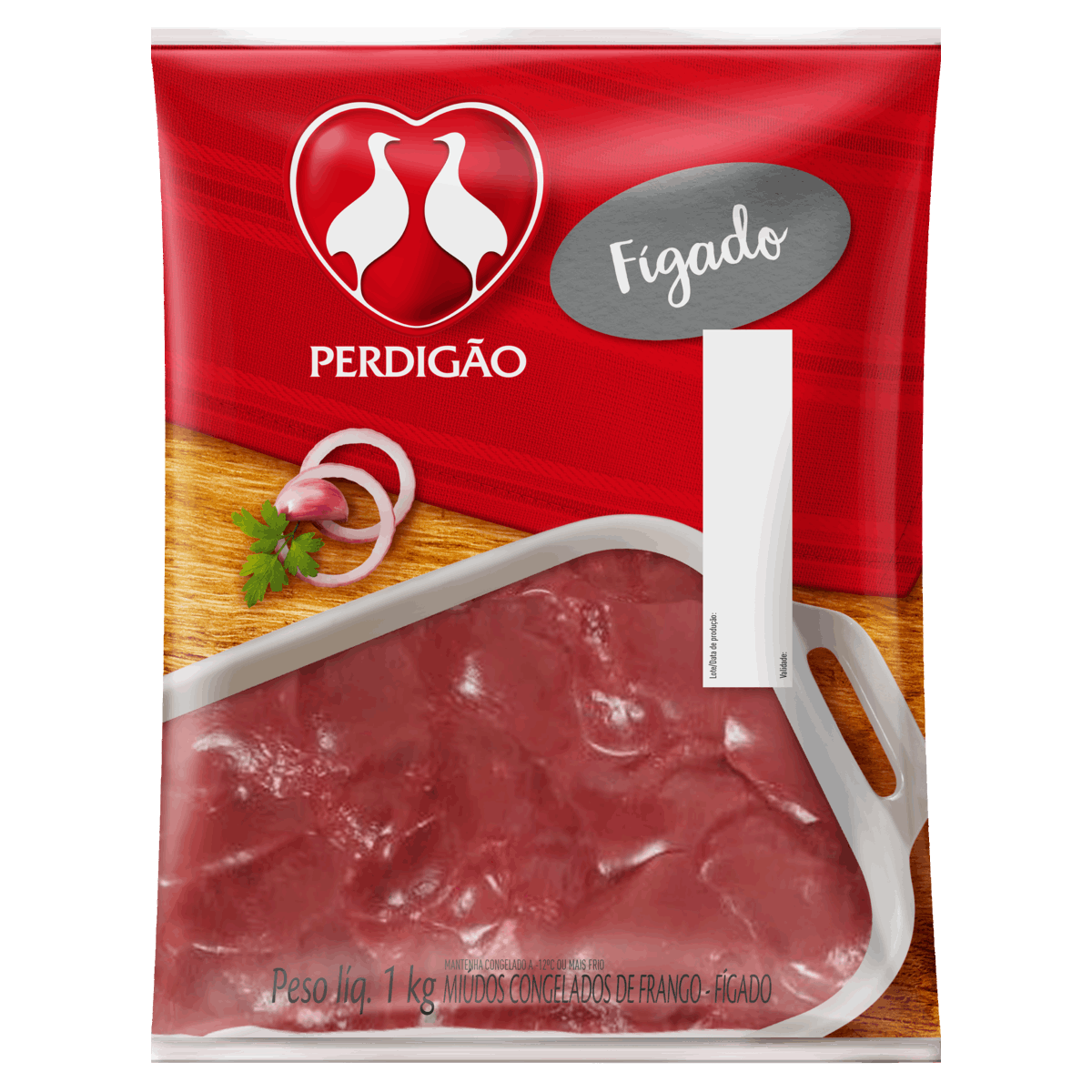 Fígado de Frango Congelado Perdigão 1kg.