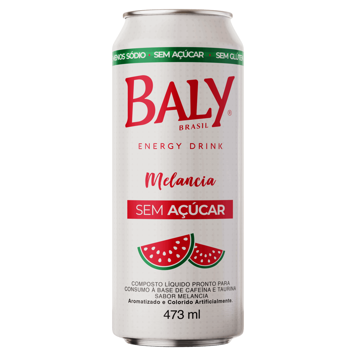 Energético Melancia Zero Açúcar Baly Lata 473ml