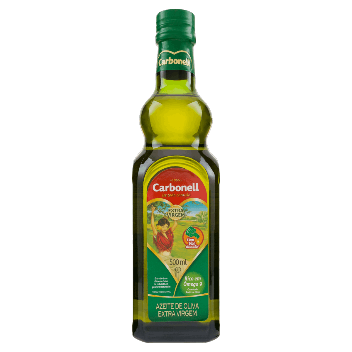 Azeite de Oliva Extra Virgem Espanhol Carbonell Vidro 500ml