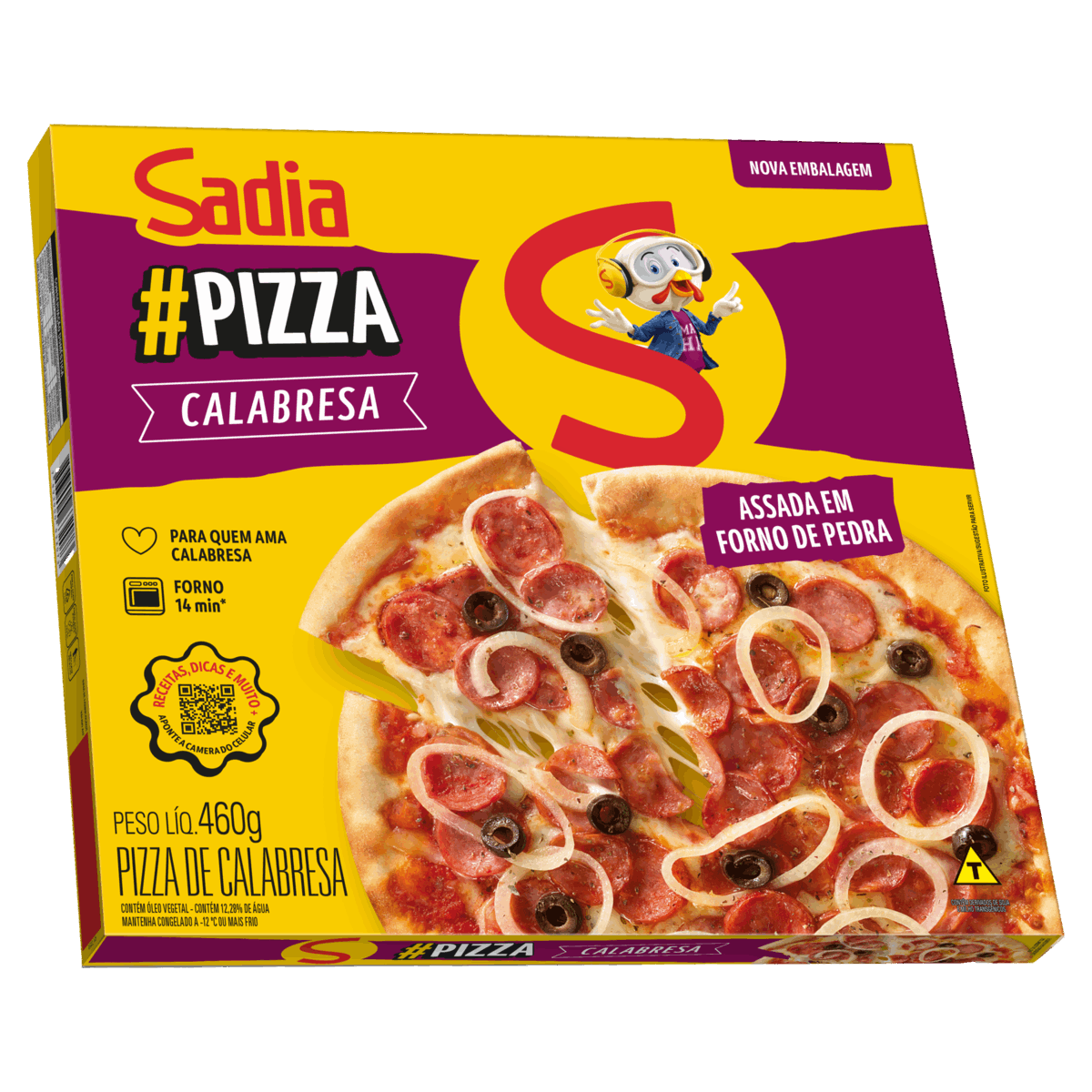Pizza Calabresa Sadia Caixa 460g