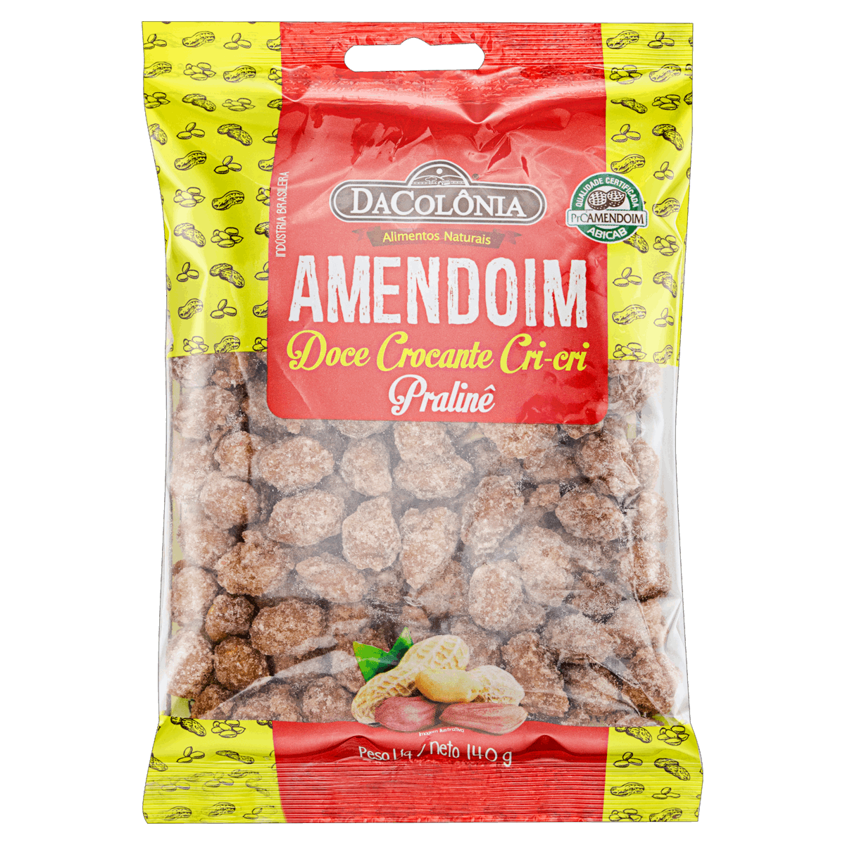 Amendoim Cri-Cri Pralinê DaColônia Pacote 140g