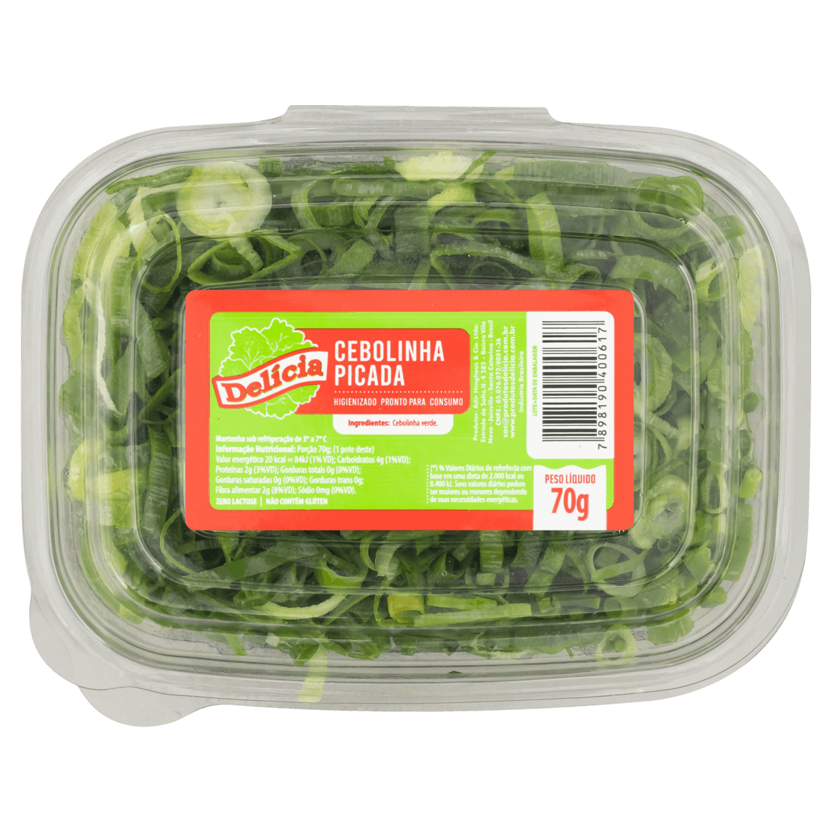 Cebolinha Picada Higienizada Delícia 70g