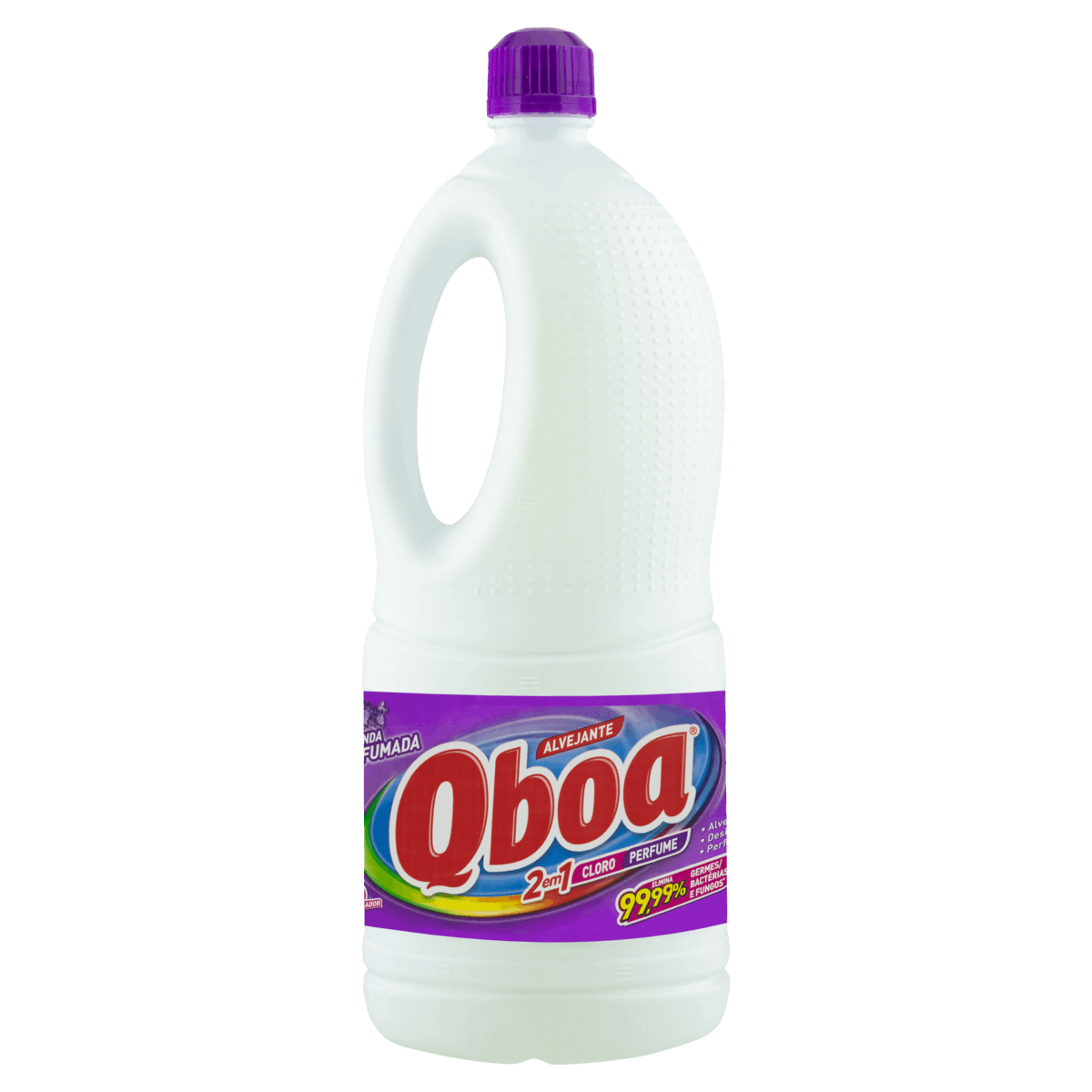 Alvejante Uso Geral com Cloro Lavanda Qboa Frasco 2l