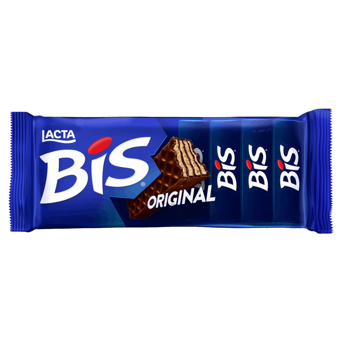 Wafer Recheio e Cobertura Chocolate Lacta Bis Pacote 100,8g