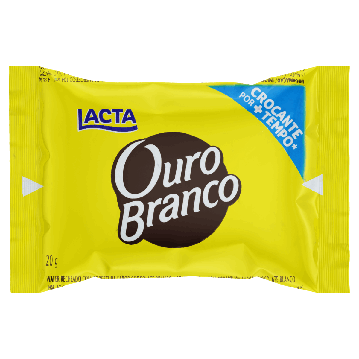 Bombom Wafer Lacta Ouro Branco Pacote 20g