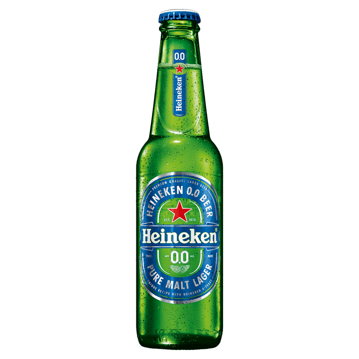 Cerveja Lager Premium Puro Malte Zero Álcool Heineken Garrafa 330ml