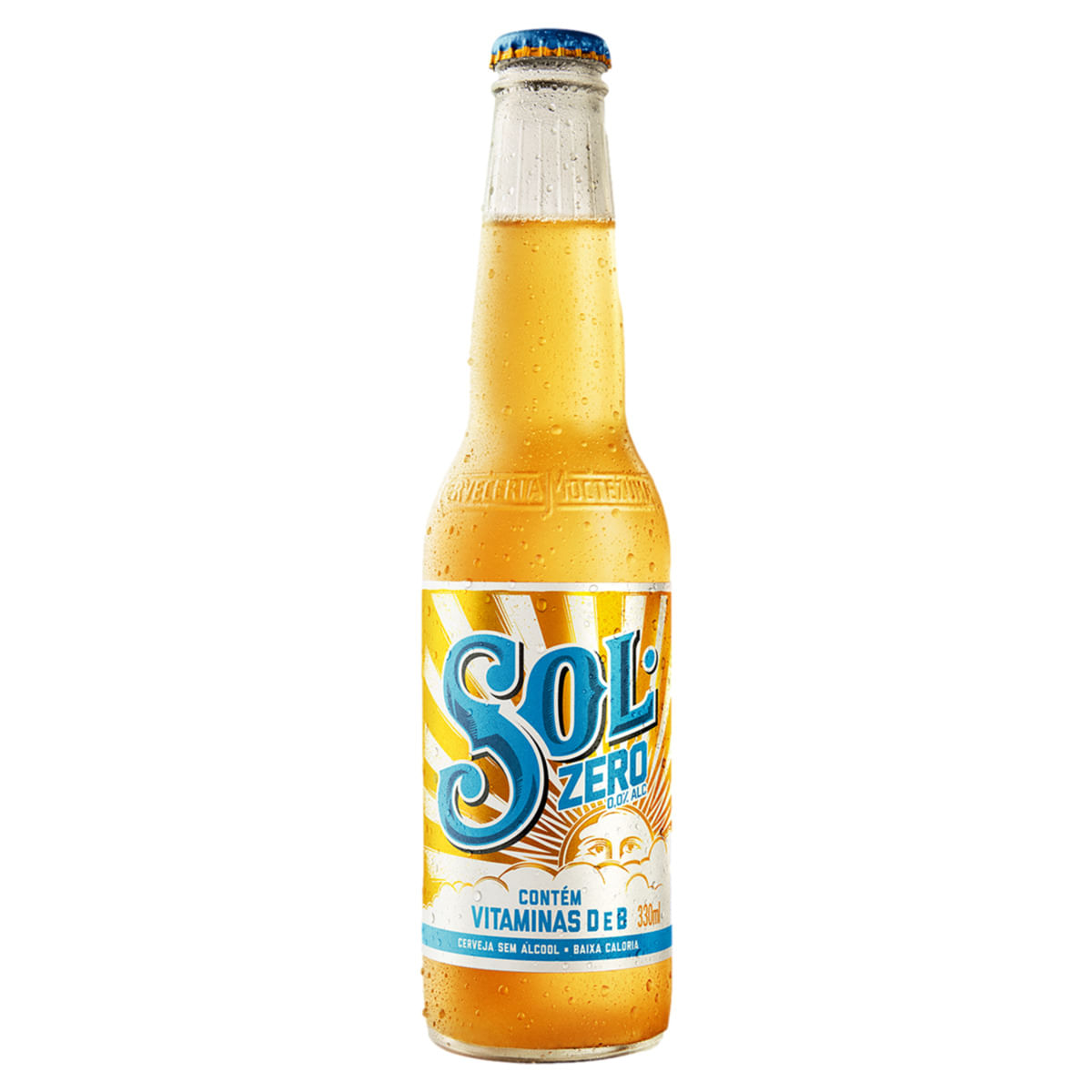 Cerveja Pilsen Zero Álcool Sol Garrafa 330ml